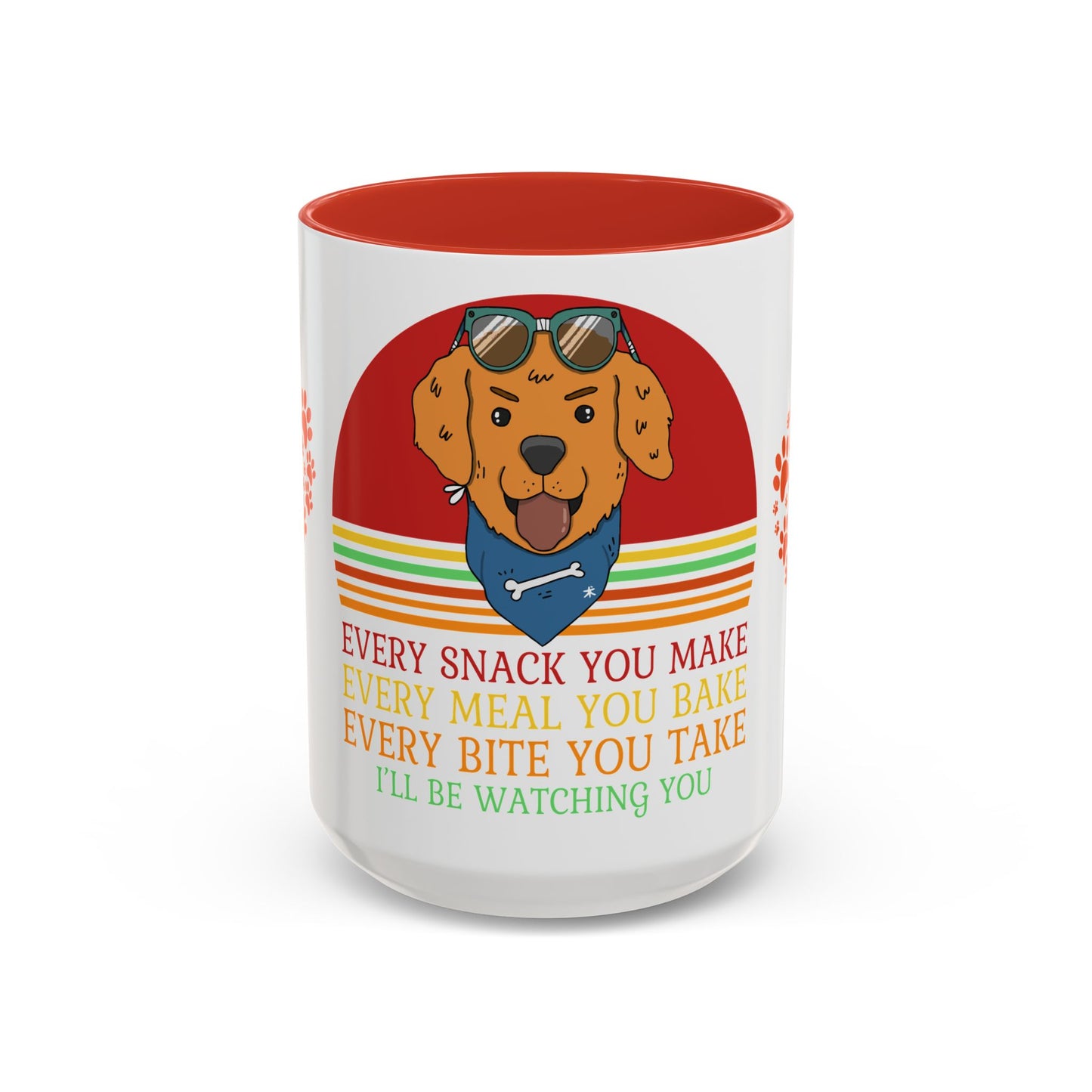 I'll be Watching You - Accent Coffee Mug (11, 15oz)