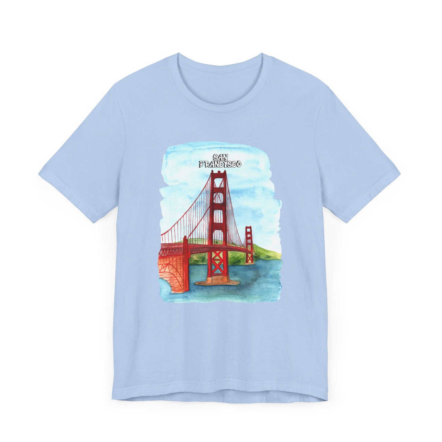 San Francisco Golden Gate Bridge Tee - Unisex Short Sleeve Jersey Shirt for Travel Lovers - 12203