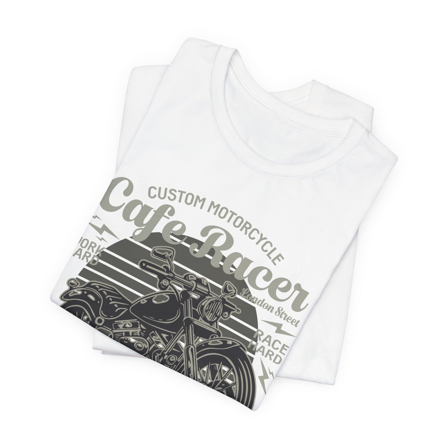Custom Motorcycle, Cafe Racer - Unisex Jersey Short Sleeve Tee - 13295