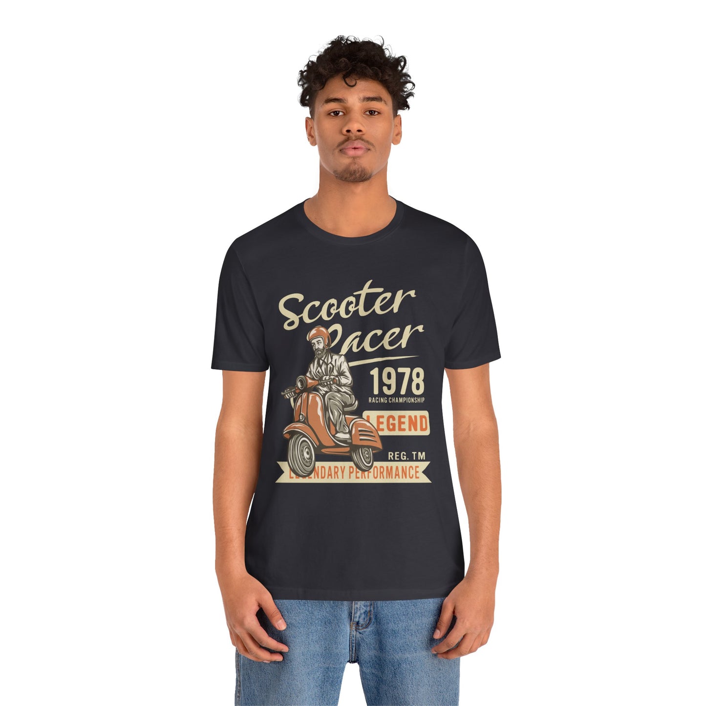 Scooter Racer - Unisex Jersey Short Sleeve Tee - 13376