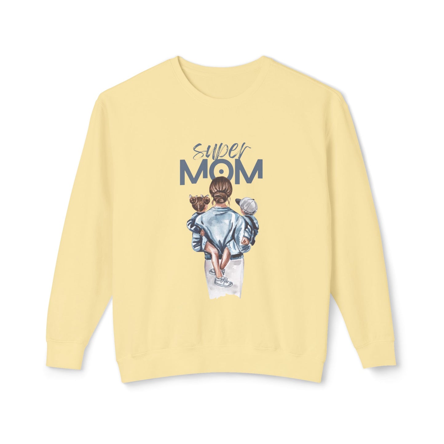 Super Mom - Unisex Lightweight Crewneck Sweatshirt - 10593