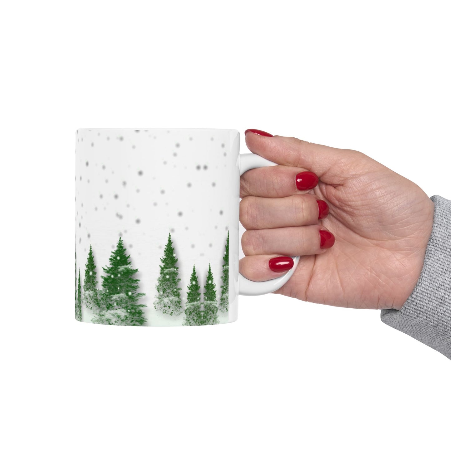 Winter, Forest - Ceramic Mug, (11oz, 15oz) - 10071