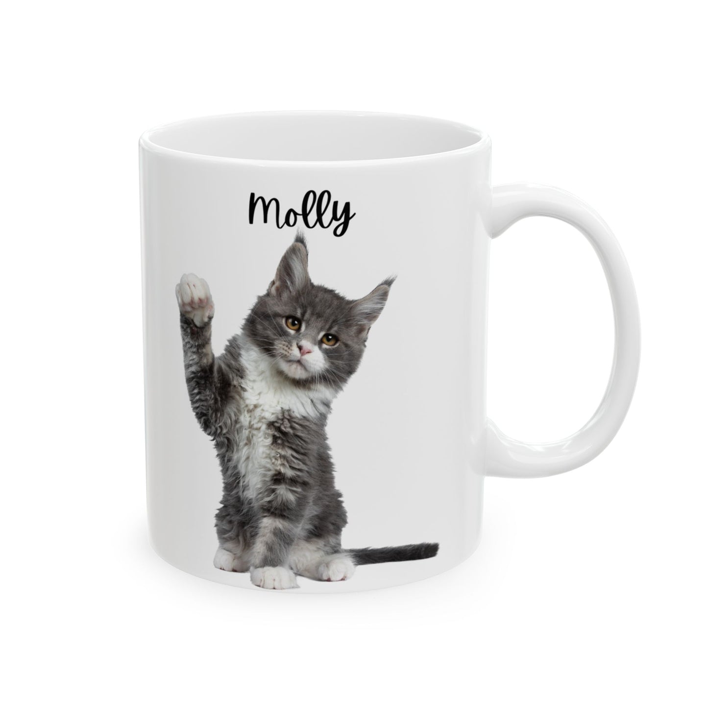 Personalised Cat Ceramic Mug, 11oz, 15oz - 14195