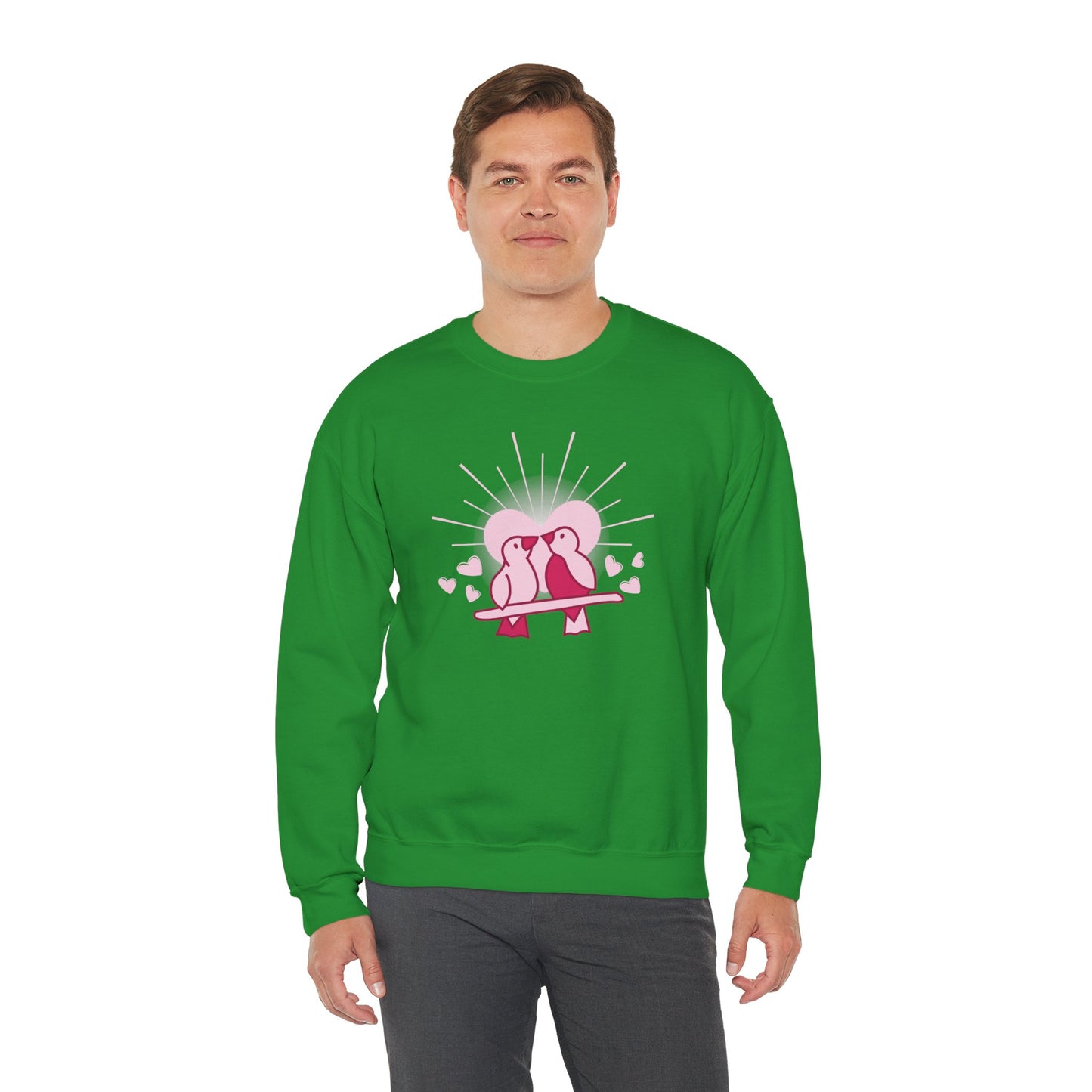 Birds In Love - Unisex Heavy Blend™ Crewneck Sweatshirt - 11555