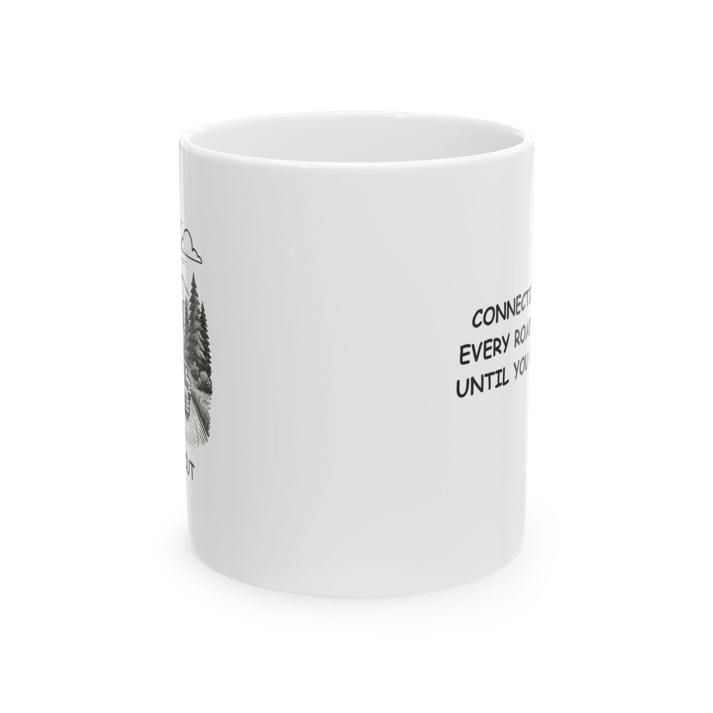 "Connecticut: Where every road is scenic—until you hit traffic." Ceramic Mug - 13805
