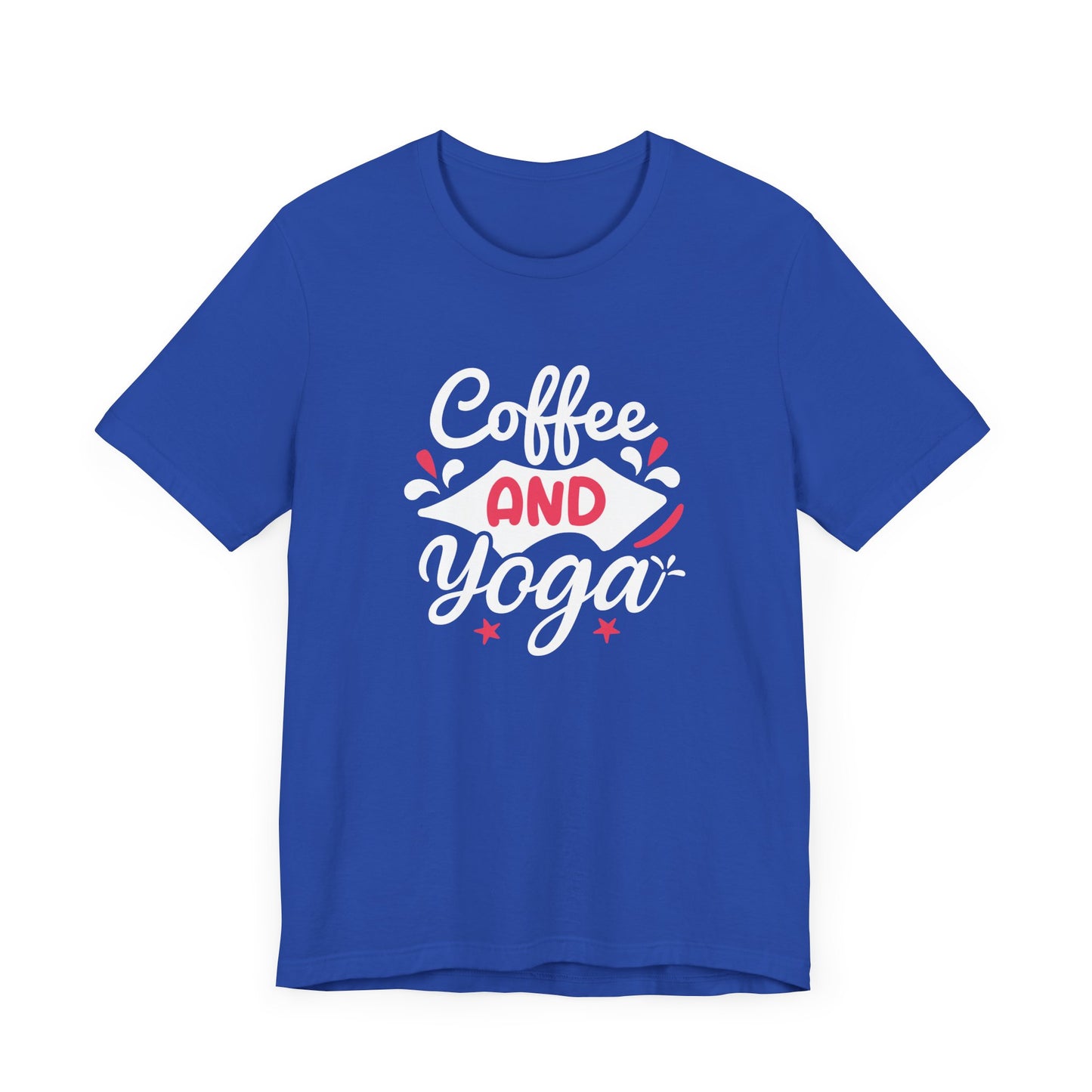 Coffee & Yoga - Unisex Jersey Short Sleeve Tee - 12412