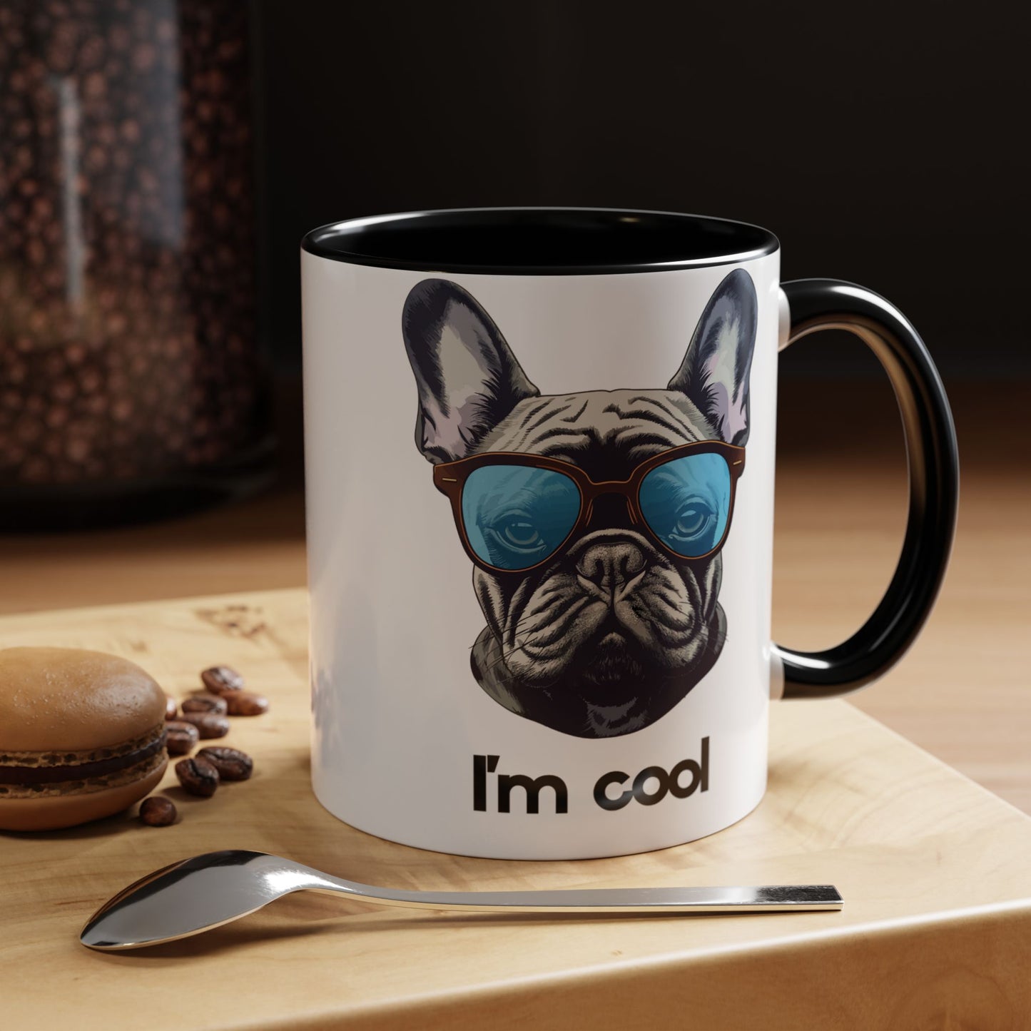 Cool French Bulldog Coffee Mug | Cute Pet Lover Gift, Animal Lover Mug, Fun Kitchen Decor, Dog Themed Gifts - 14080