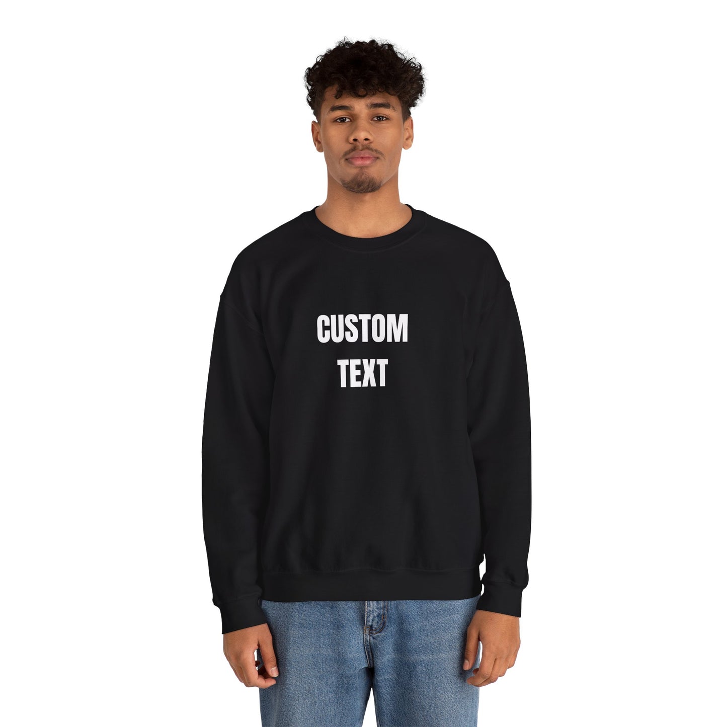 Custom Text Crewneck Sweatshirt – Personalized Unisex Pullover - 14682