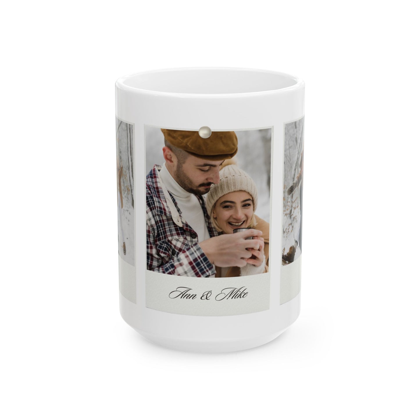 Ann & Mike, Photos, Customizable - Ceramic Mug, (11oz, 15oz) - 10861