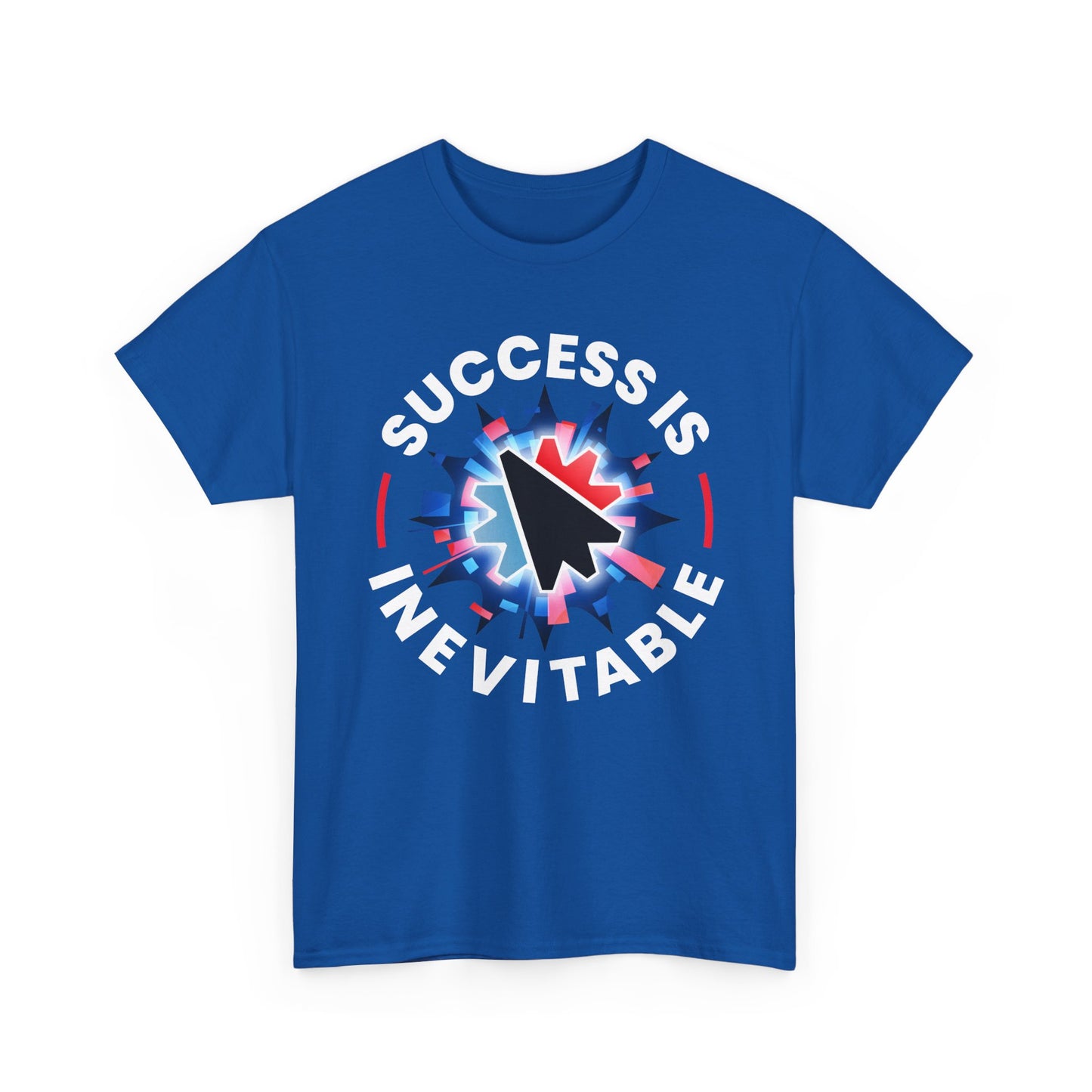 Success Is Inevitable T-Shirt – Motivational Graphic Tee with Cursor Design - 14884