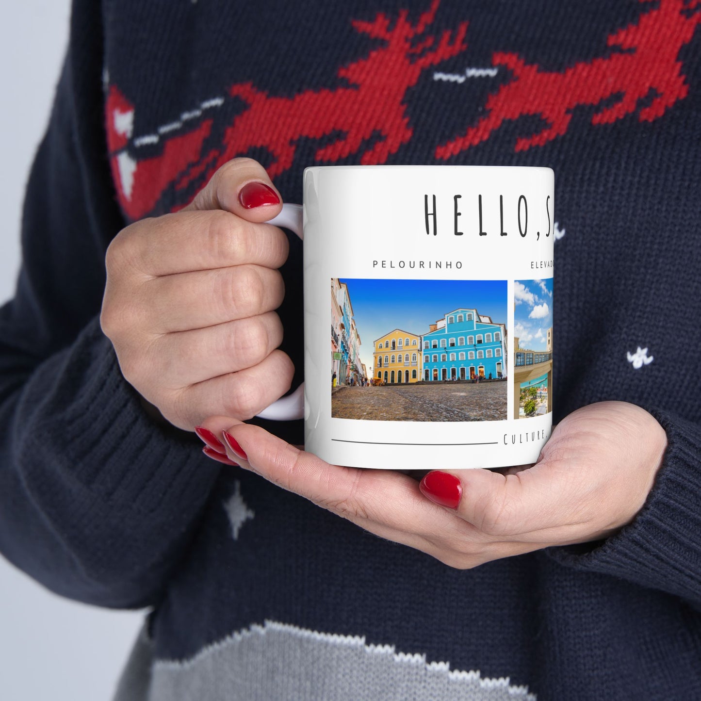Hello Salvador Ceramic Mug – 11oz & 15oz – Celebrate Culture, Music, & History - 12238