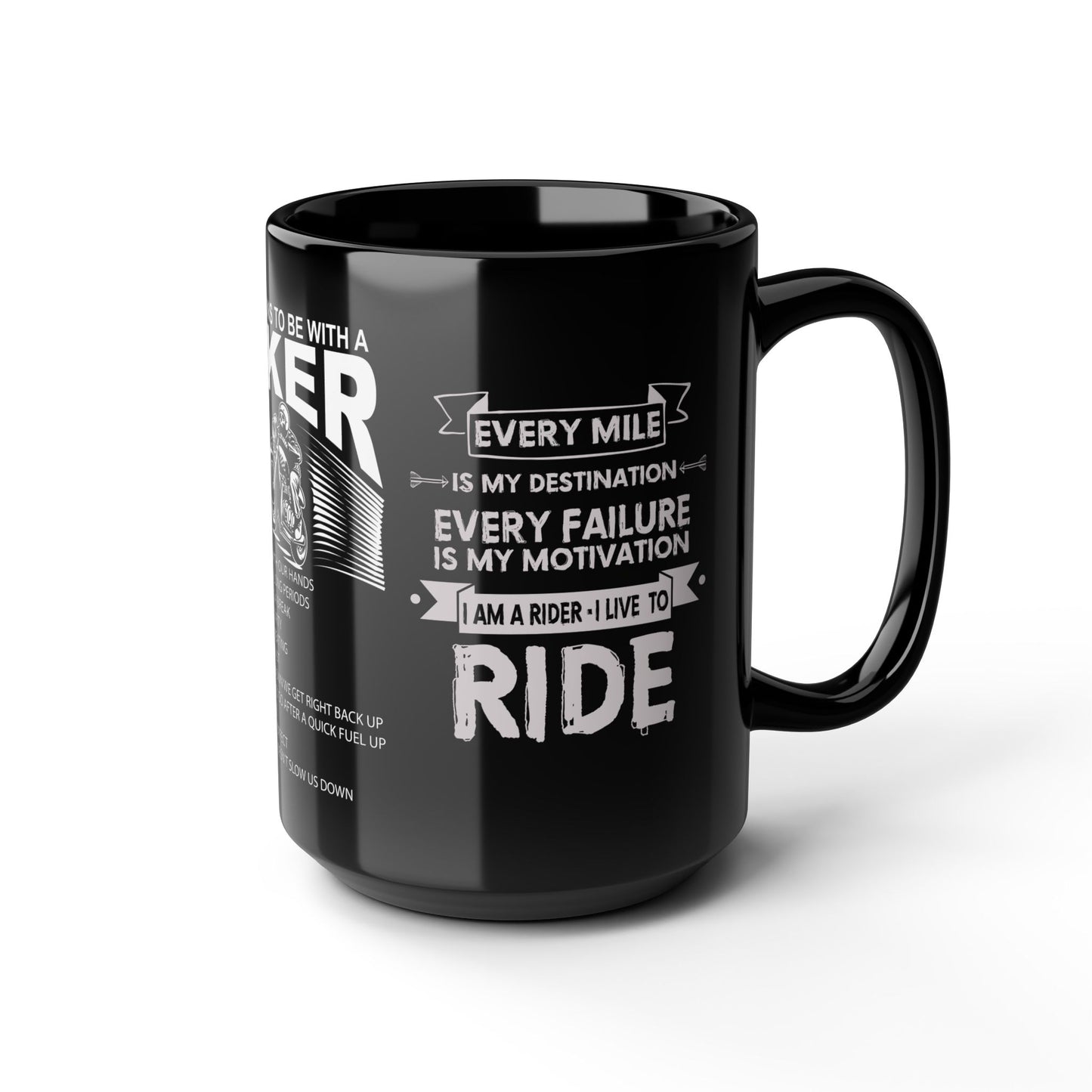 10 Reasons To Be With A Biker - Black Mug (11oz, 15oz)