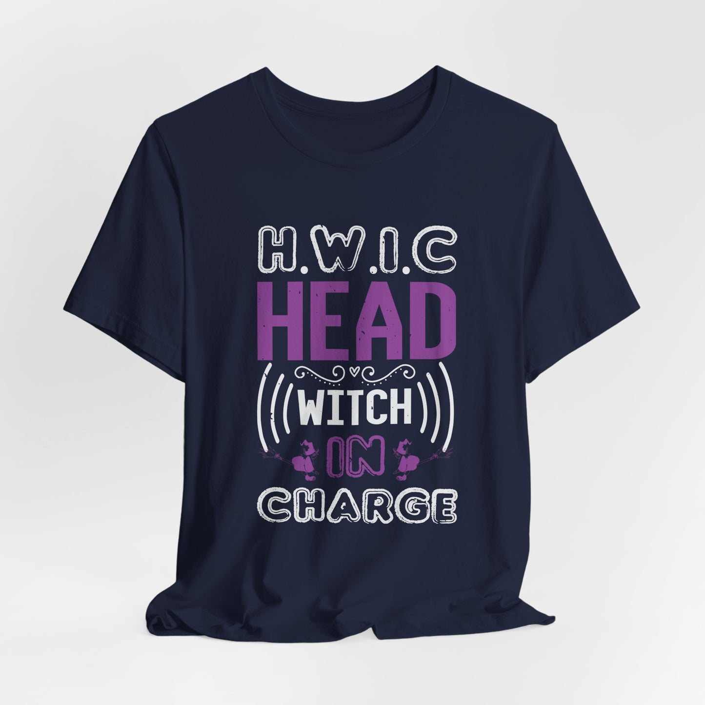 H.W.I.C. (Head Witch in Charge) - Unisex Jersey Short Sleeve Tee - 12416