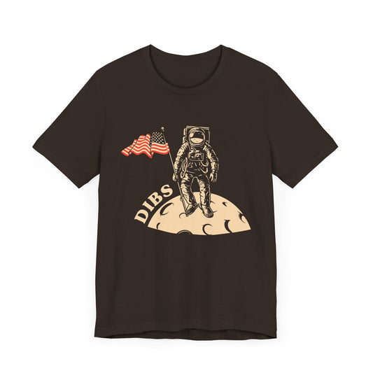 US, July 4th,  Astronaut Adventure Tee - DIBS on the Moon, Space Lover Shirt,  Unisex Astronaut Tee - 13737