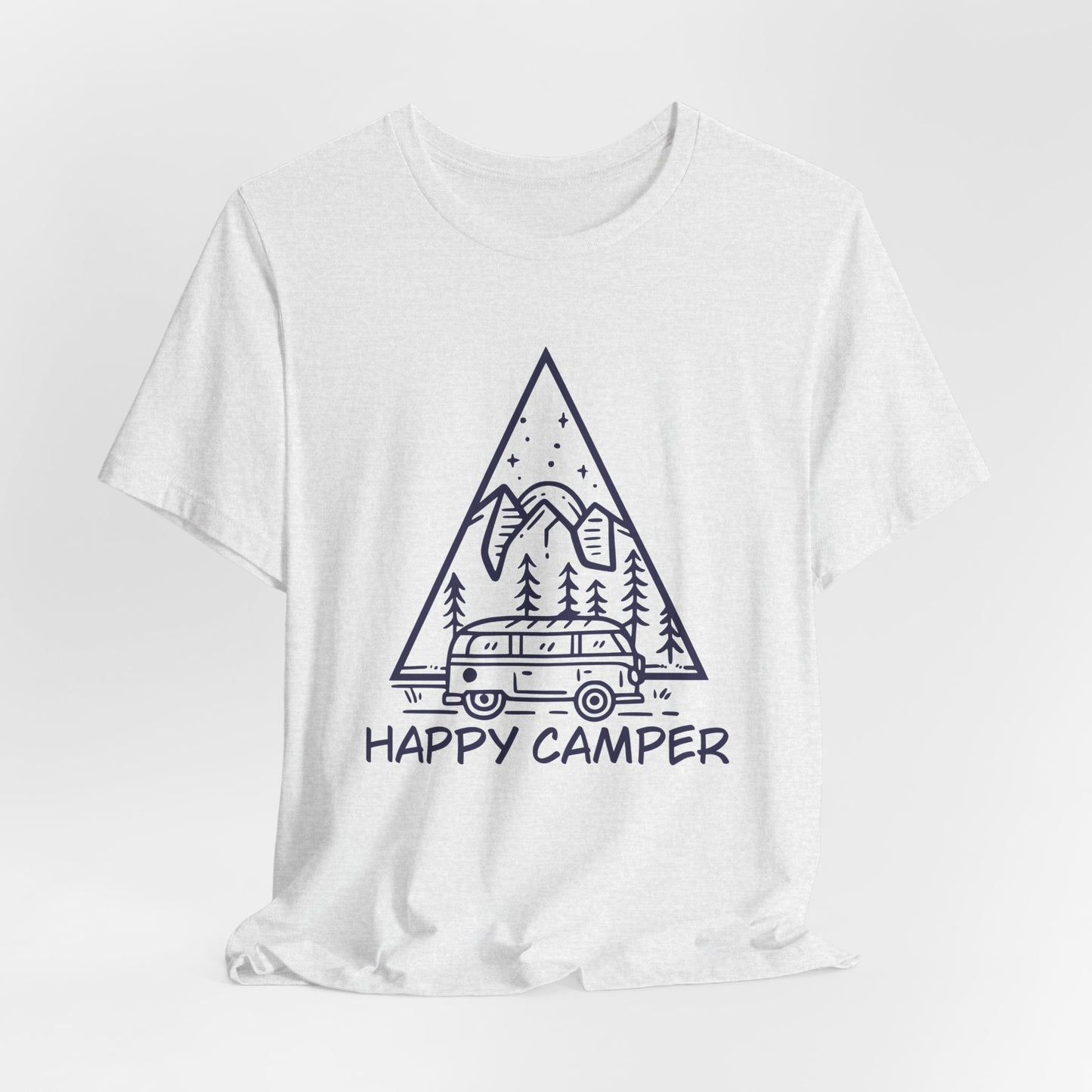 Happy Camper - Unisex Jersey Short Sleeve Tee - 12604