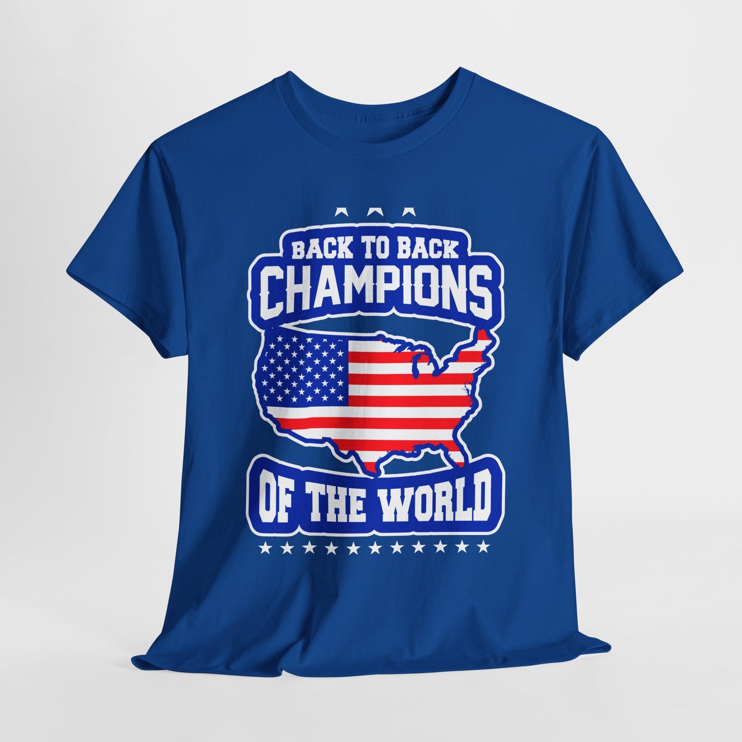 Back-to-Back Champions Unisex Tee | Perfect for Sports Fans, Casual Wear, Gifts, Fourth of July, BBQ Events - 13597