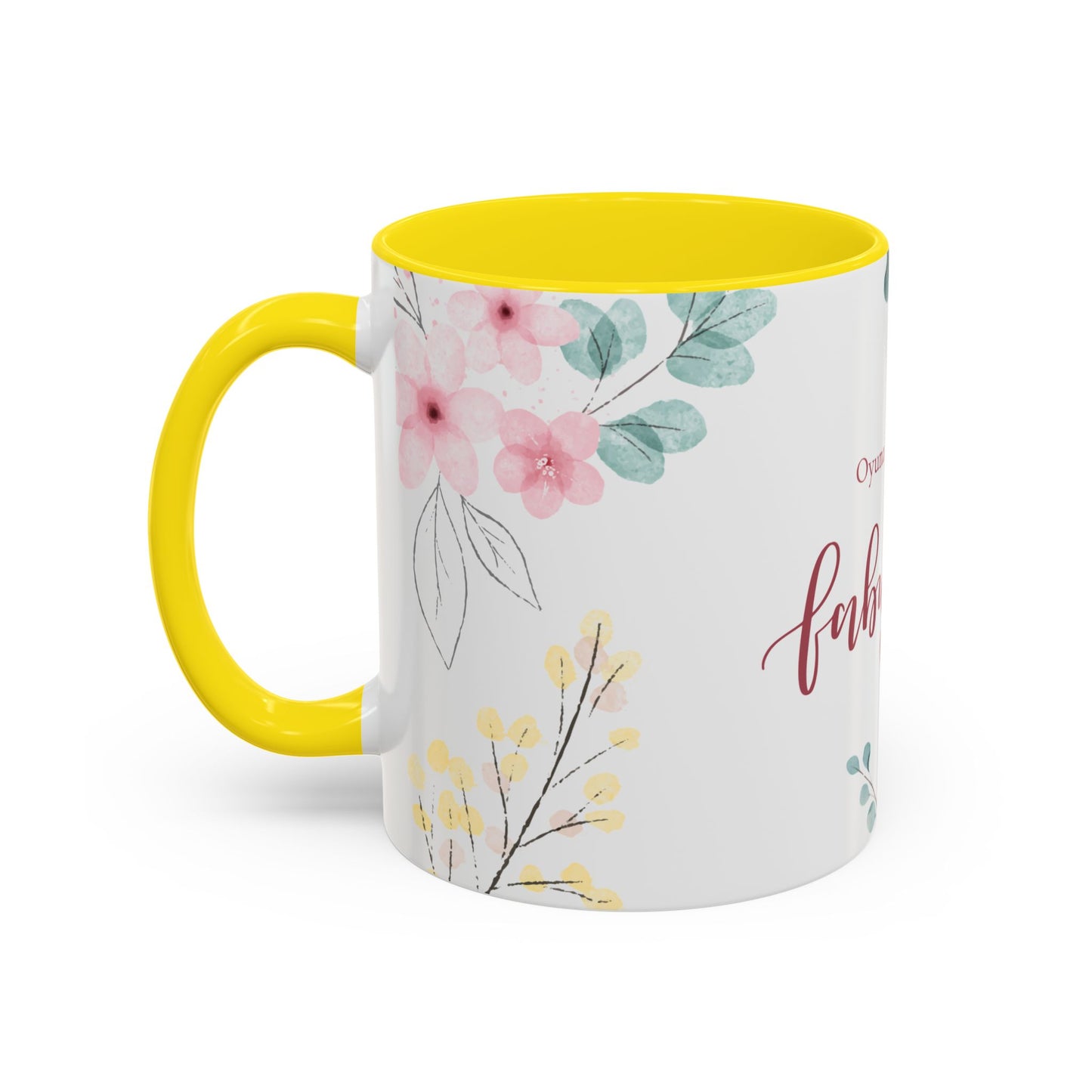 Fabulous, Name, Customizable - Accent Coffee Mug (11, 15oz) - 10965