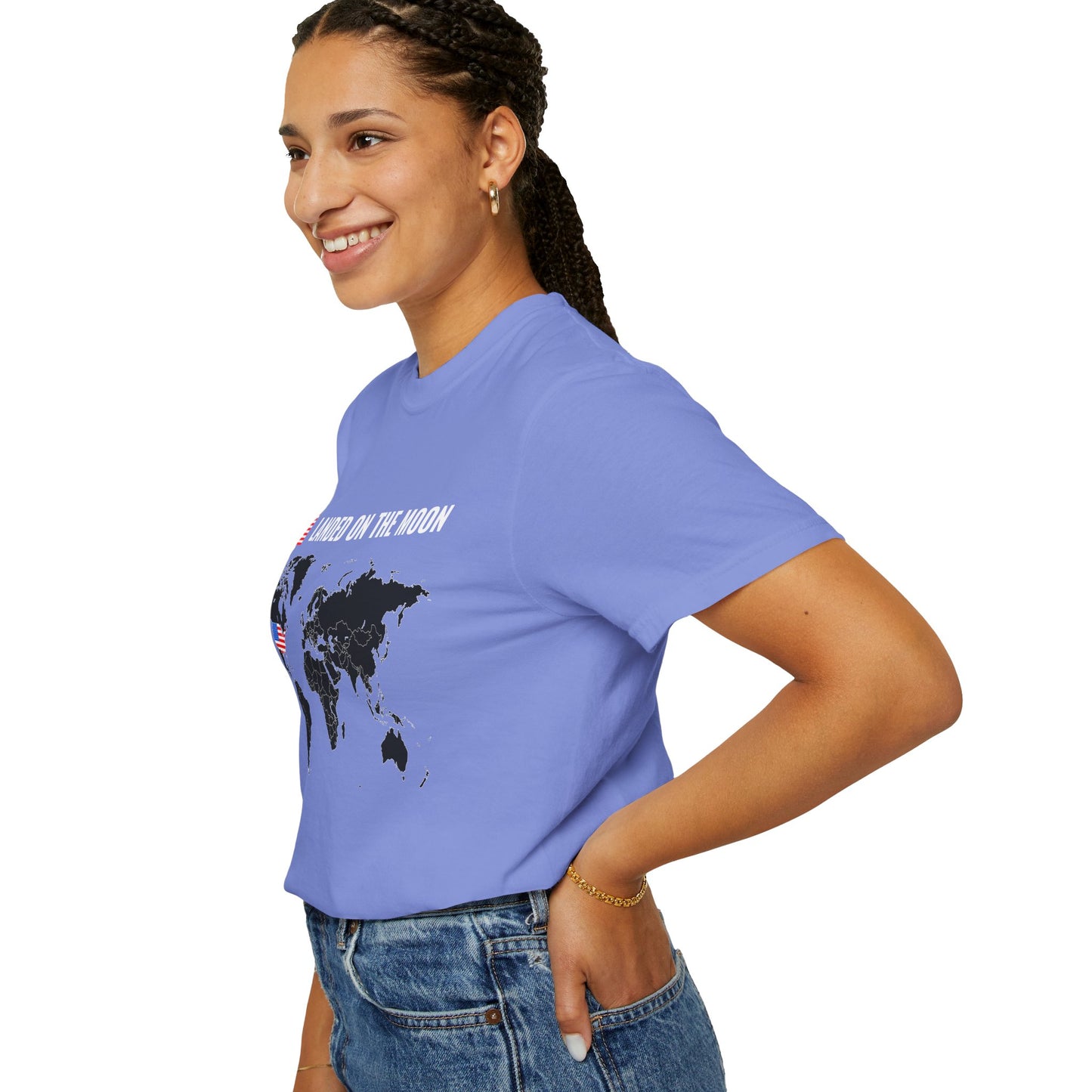 USA, Moon Landing Unisex T-Shirt | Vintage Space Vibe, July 4th - 13735