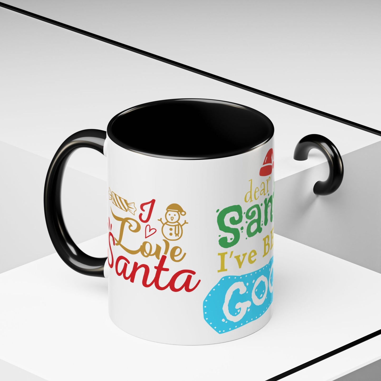 Dear Santa, I've Been Good - Accent Coffee Mug (11, 15oz)