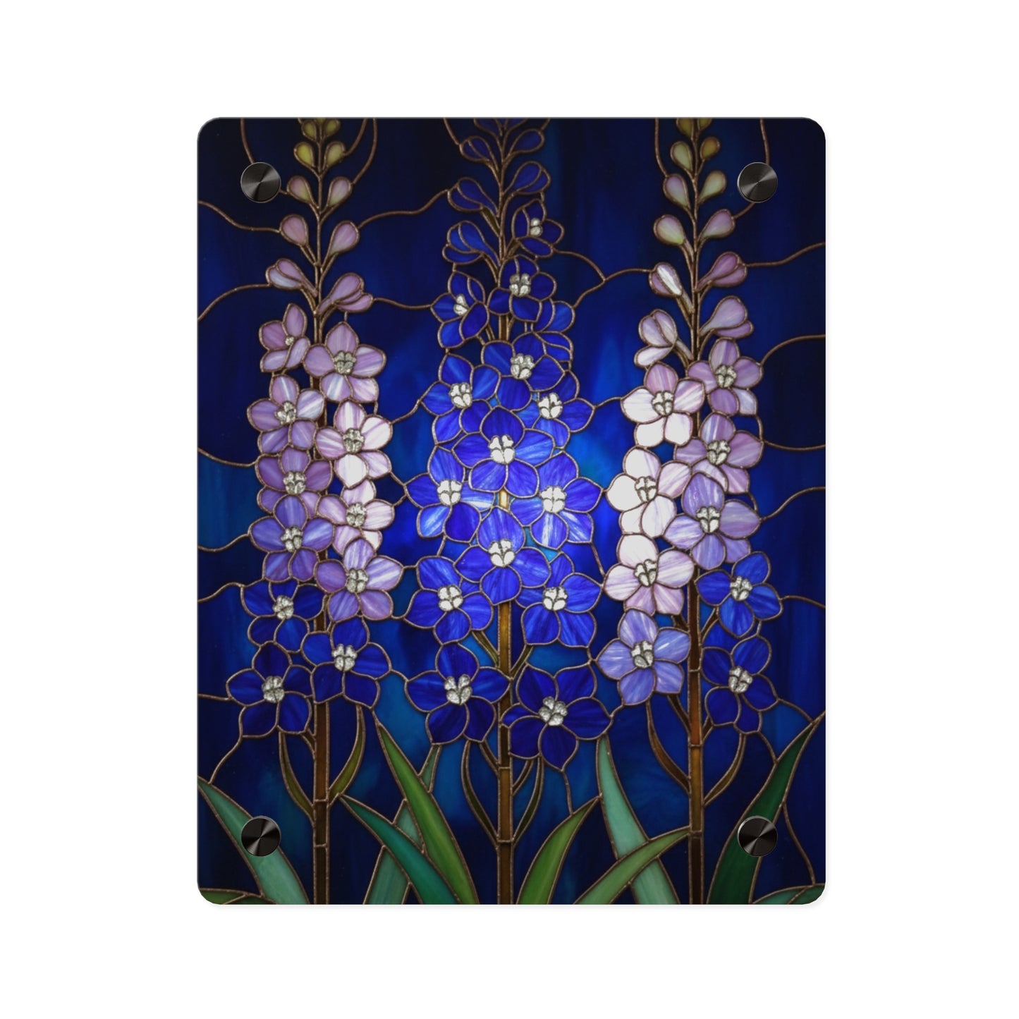Larkspur Floral Acrylic Wall Art — 14605