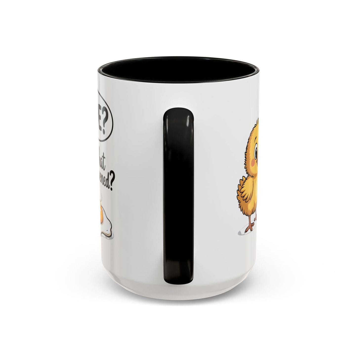 Funny Chick Egg Mug – “Dude What Happened?” Cute Breakfast Coffee Mug Gift - 14861