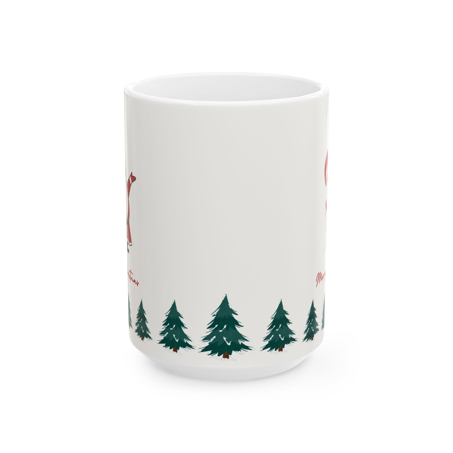 Santa & Dog, Merry Christmas - Ceramic Mug, (11oz, 15oz) - 10911