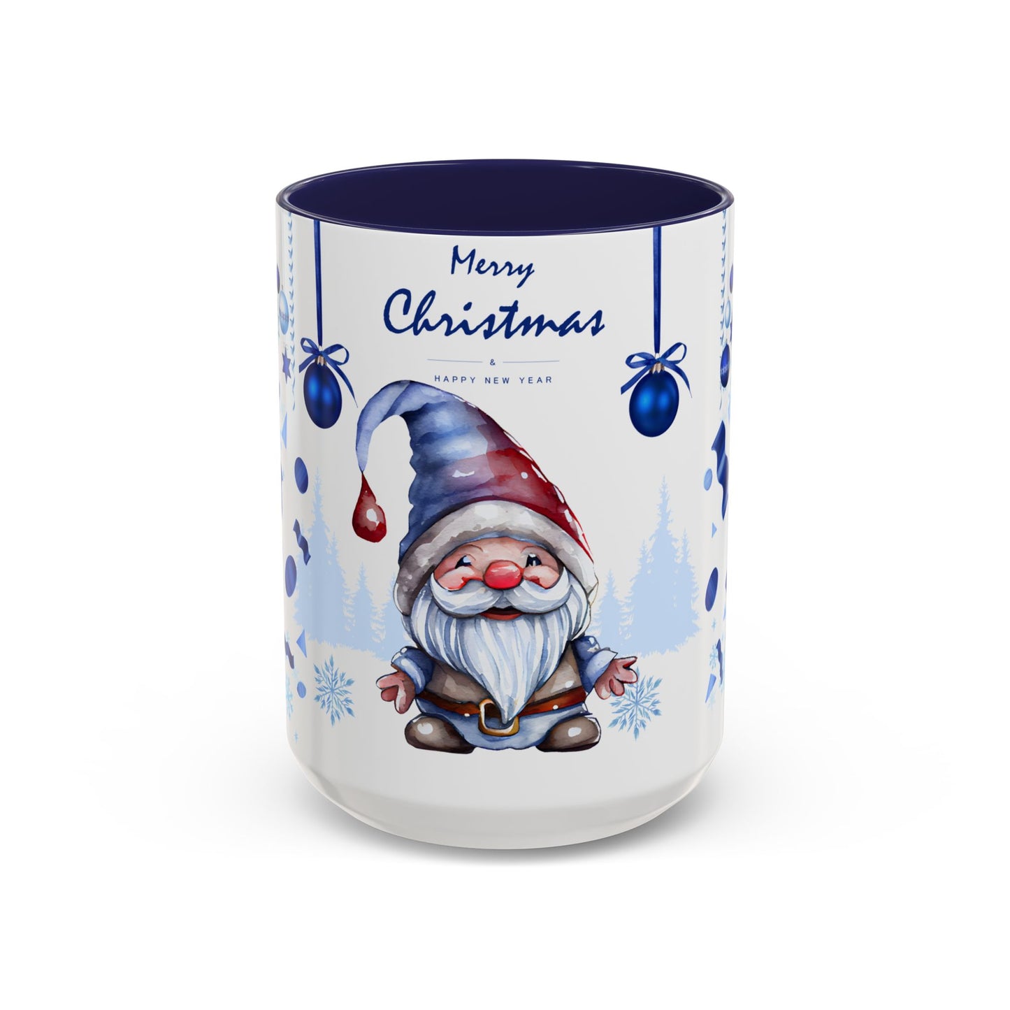 Blue Christmas - Accent Coffee Mug (11, 15oz)