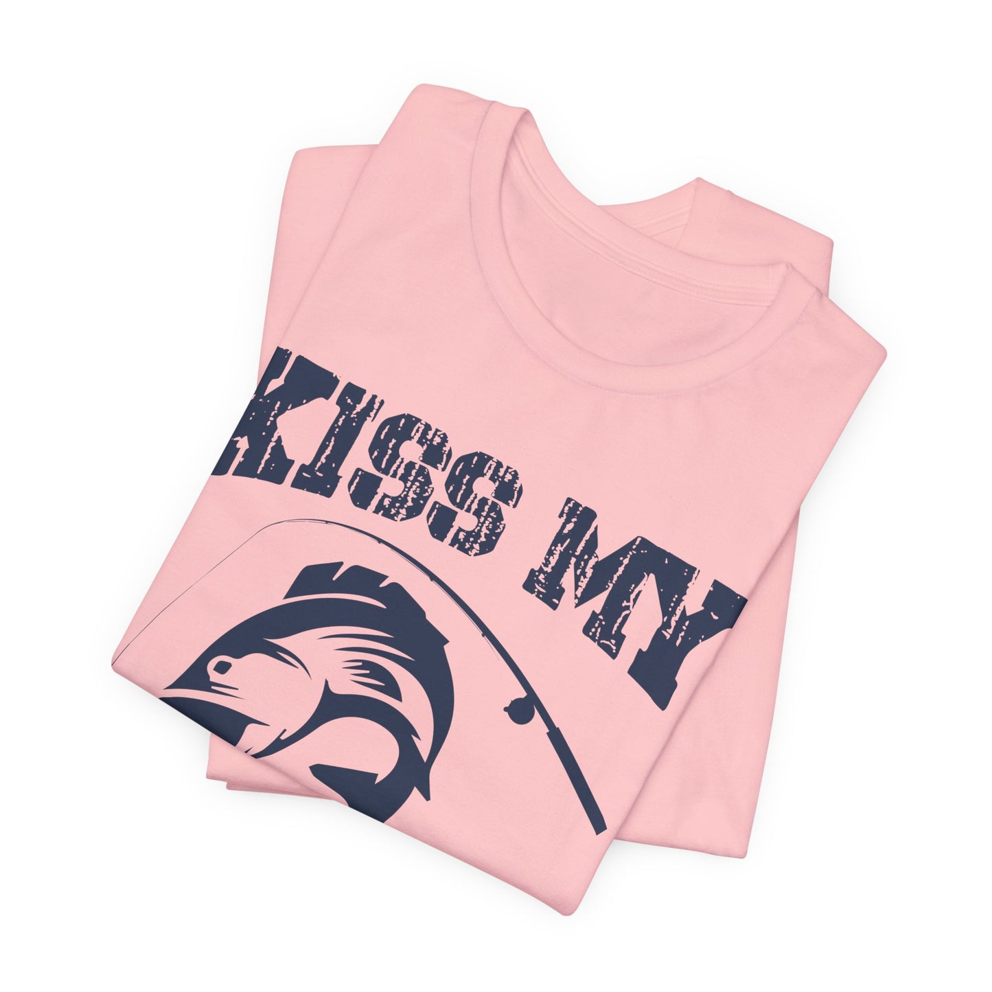 Fishing:  Kiss My Bass - Unisex Jersey Short Sleeve Tee - 14021