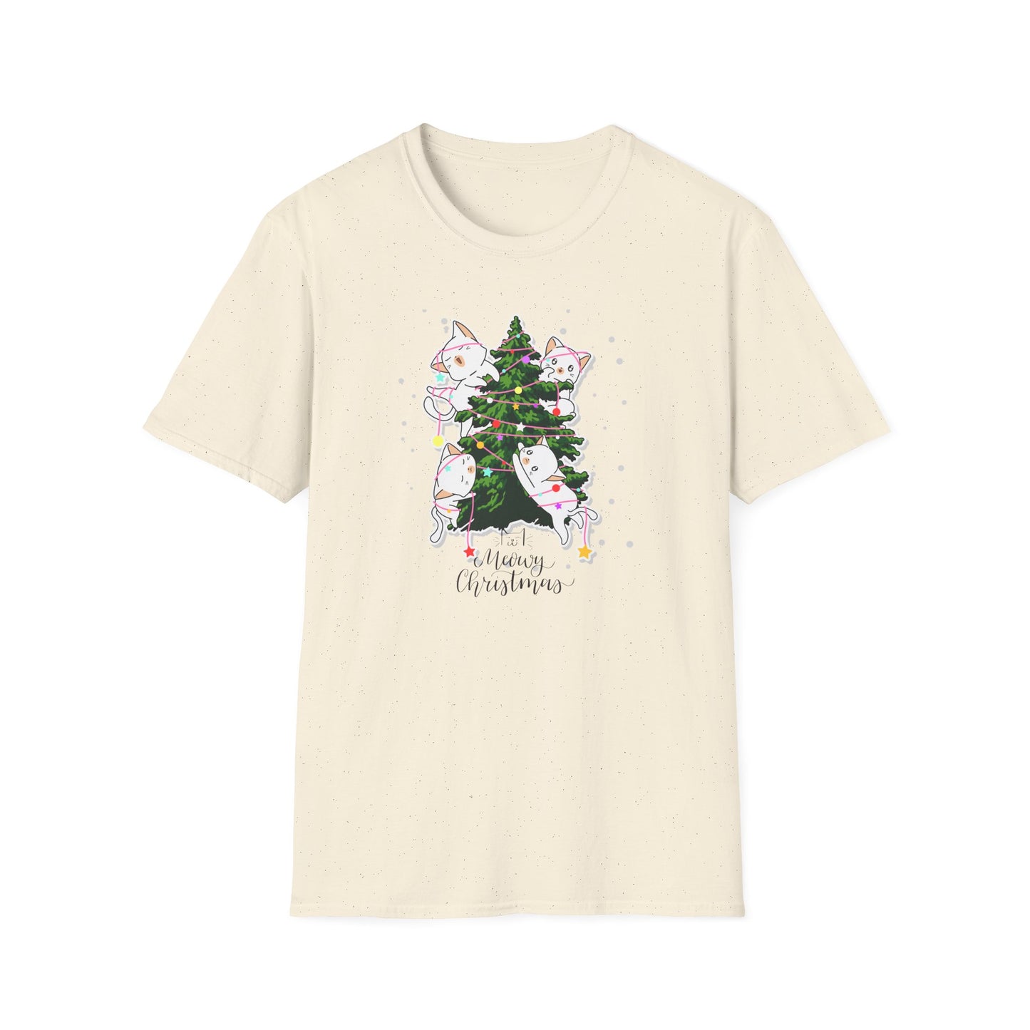 Meowy Christmas - Unisex Softstyle T-Shirt - 10078