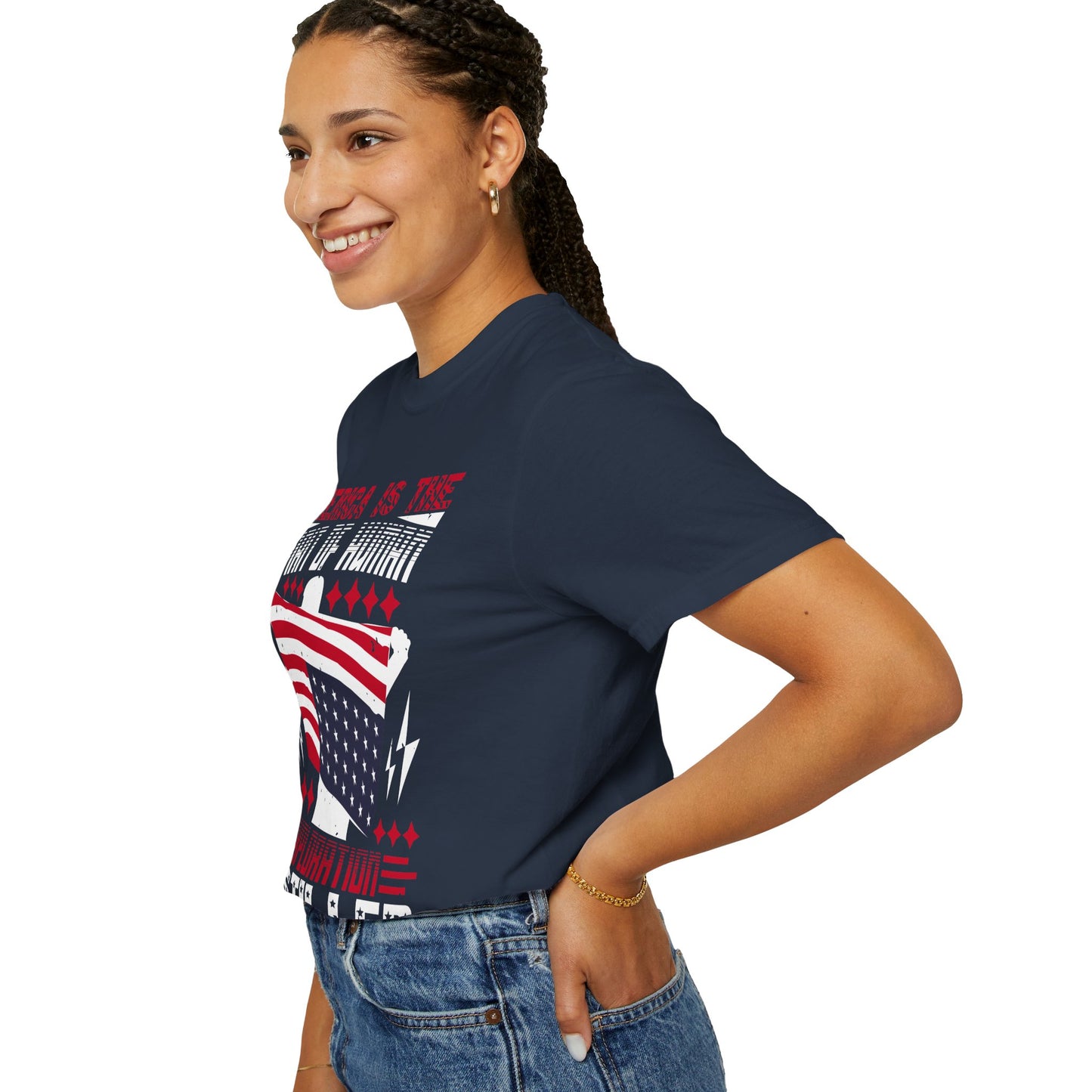 Patriotic Unisex T-Shirt - Spirit of Human Exploration, Independence Day Gift, July 4th Celebration Wear, American Pride Tee - 13792