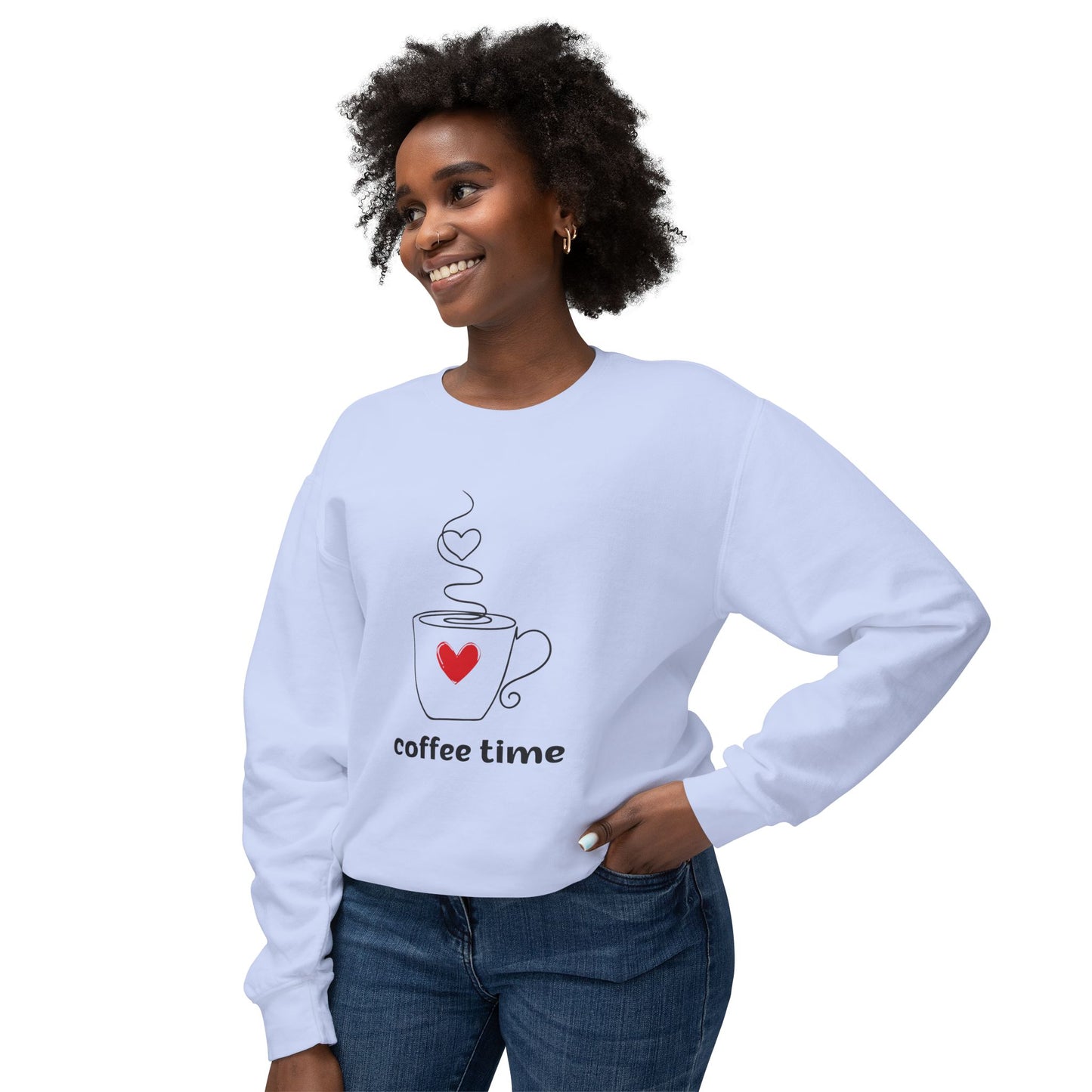 Coffee Time - Unisex Lightweight Crewneck Sweatshirt - 11323