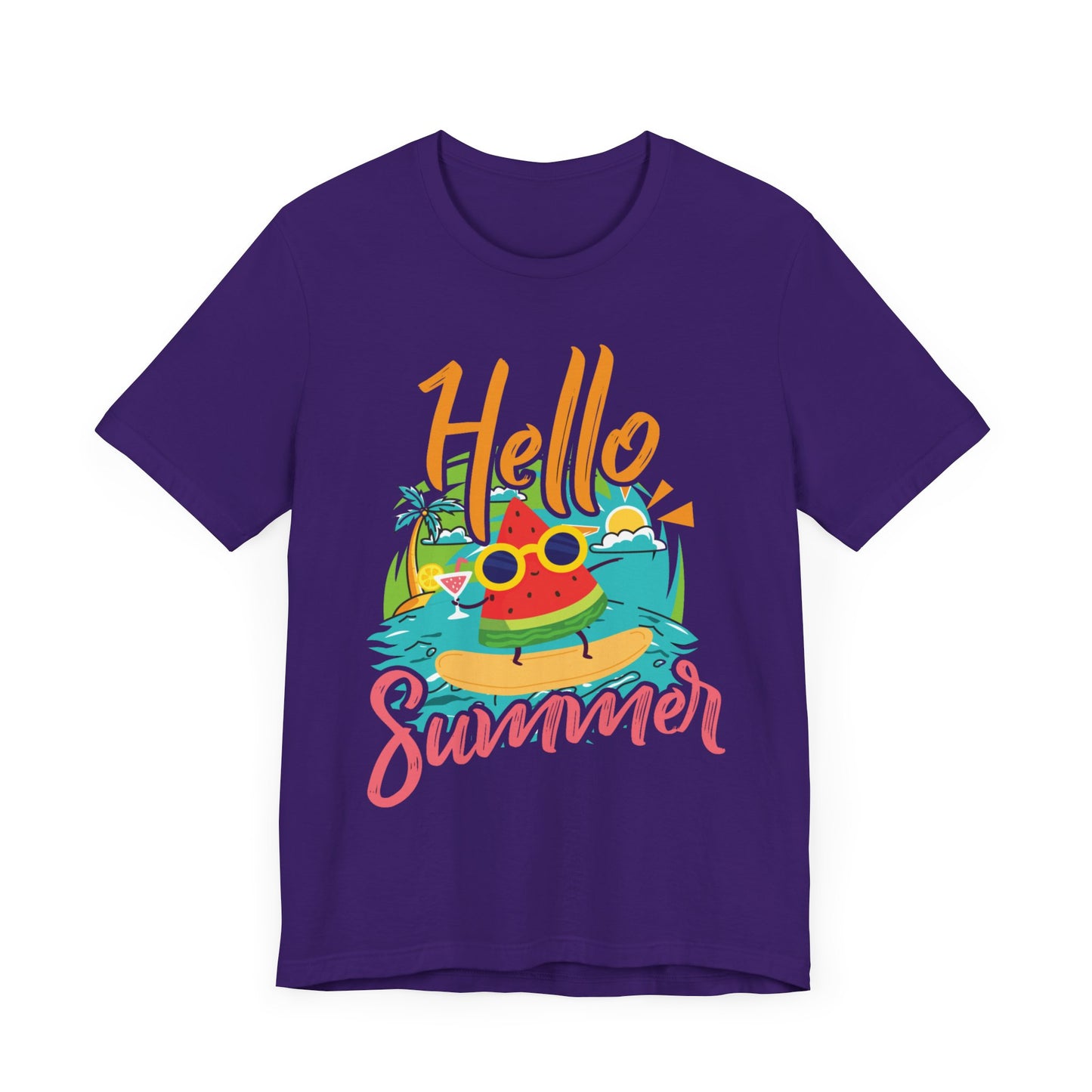 Hello Summer - Unisex Jersey Short Sleeve Tee - 13089