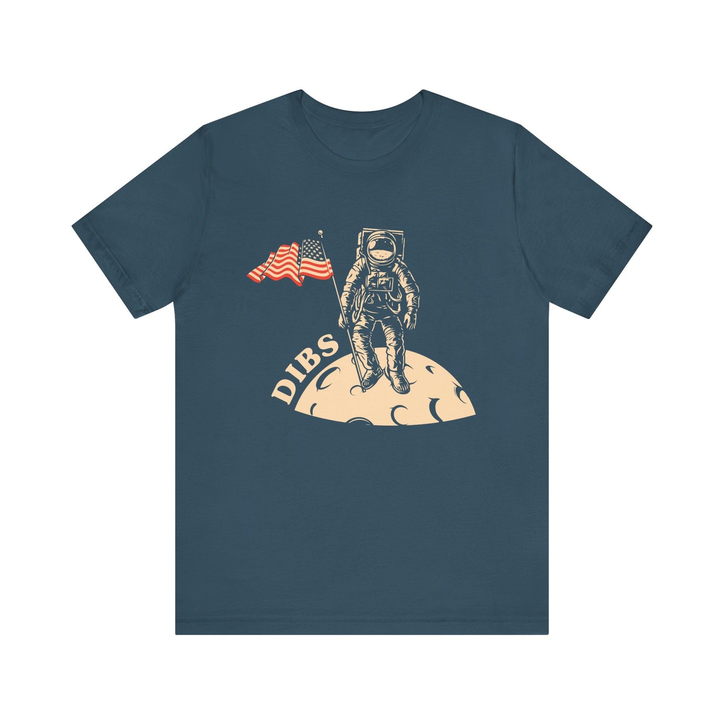 US, July 4th,  Astronaut Adventure Tee - DIBS on the Moon, Space Lover Shirt,  Unisex Astronaut Tee - 13737