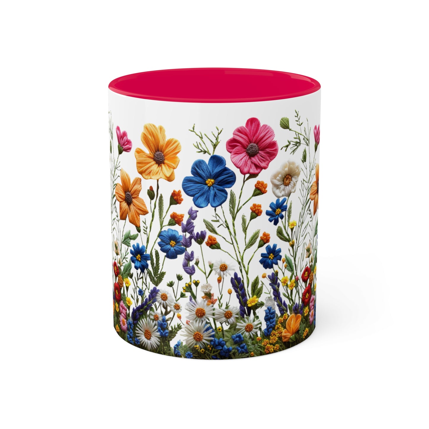 Wild and Free: Wildflower Colorful Mugs, 11oz