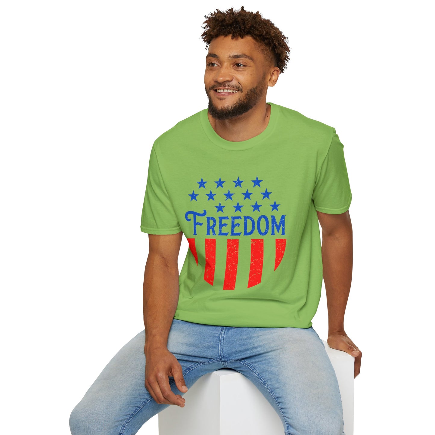 American Freedom Unisex T-Shirt - Patriot Tee, July 4th Celebration, Memorial Day Outfit, Independence Day Gift, Vintage Style Shirt - 13734