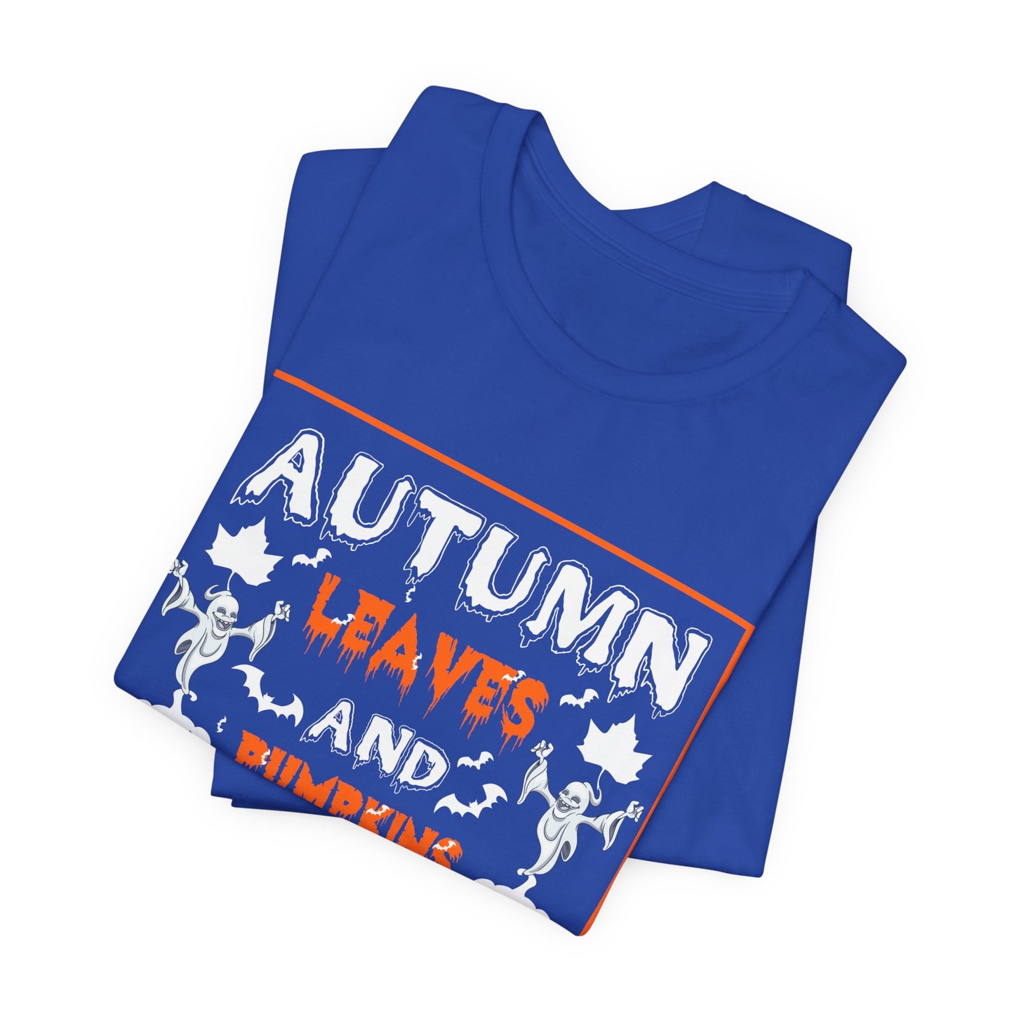 Halloween: Autumn Leaves & Pumpkins Please - Unisex Jersey Short Sleeve Tee - 12656