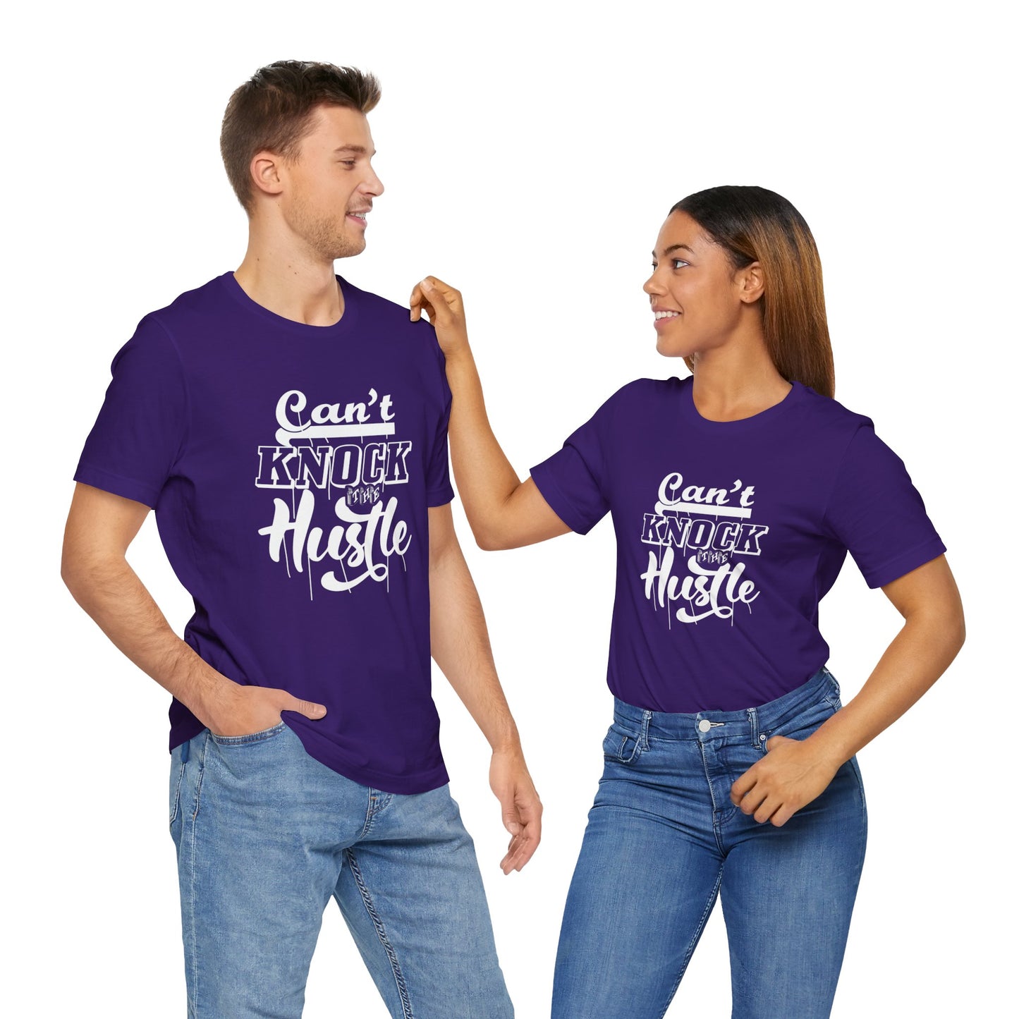 Motivational: Can't Knock The Hustle - Unisex Jersey Short Sleeve Tee