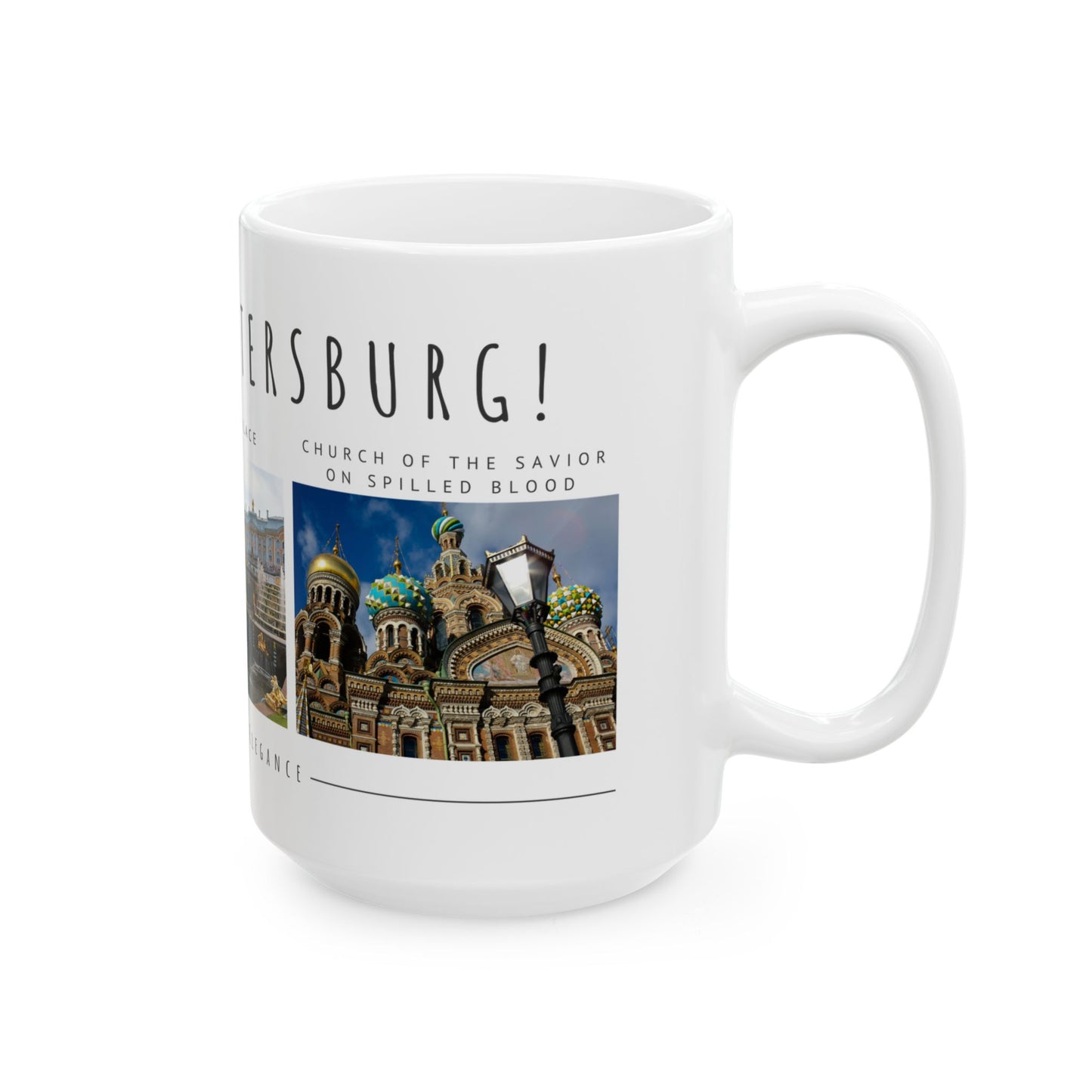 Hello, St. Petersburg Ceramic Mug - 11oz & 15oz - Historical Landmarks Photo Collection - 12105