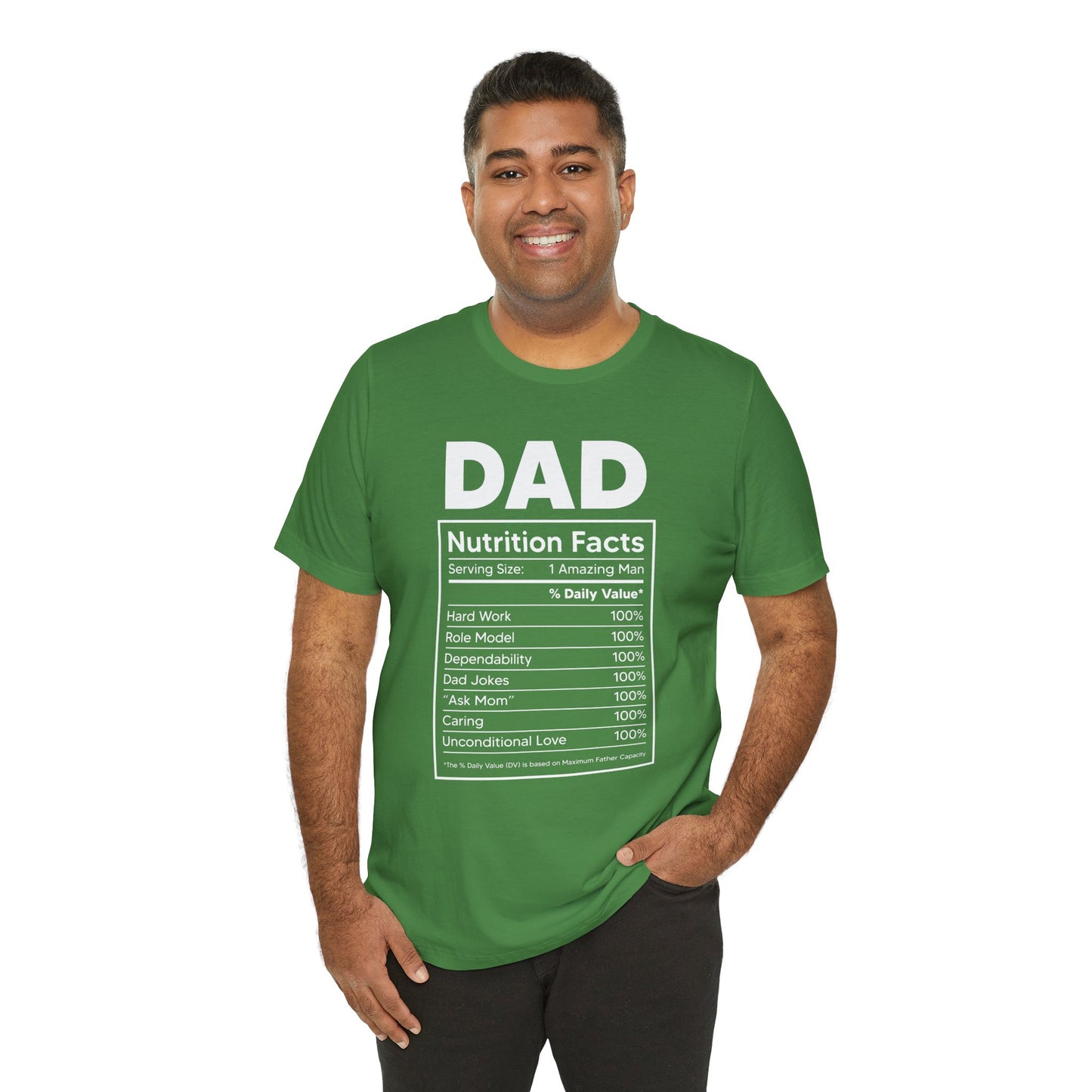 Dad, Nutrition Facts - Unisex Jersey Short Sleeve Tee