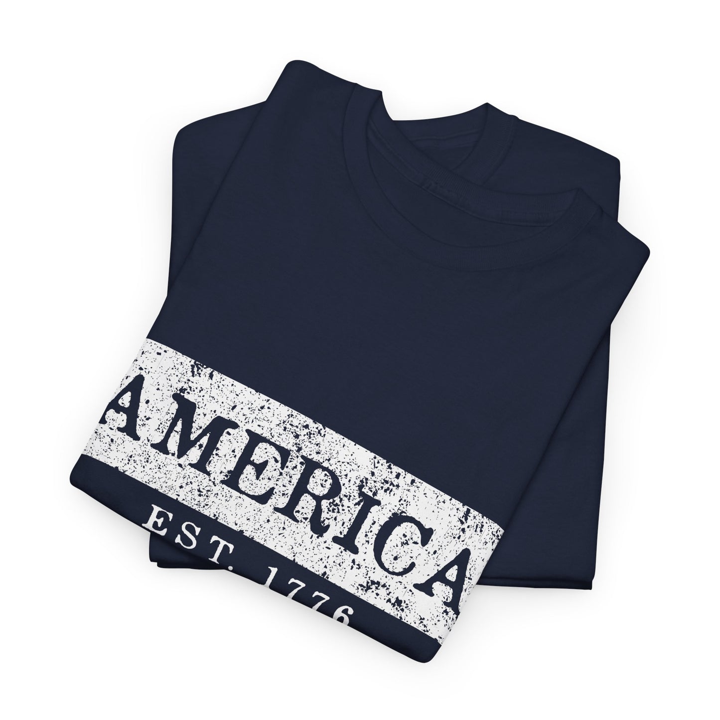 Patriotic Unisex Tee - America EST 1776, Vintage Style Shirt, Independence Day Gift, Casual Wear, Gifts for Him/Her - 13736