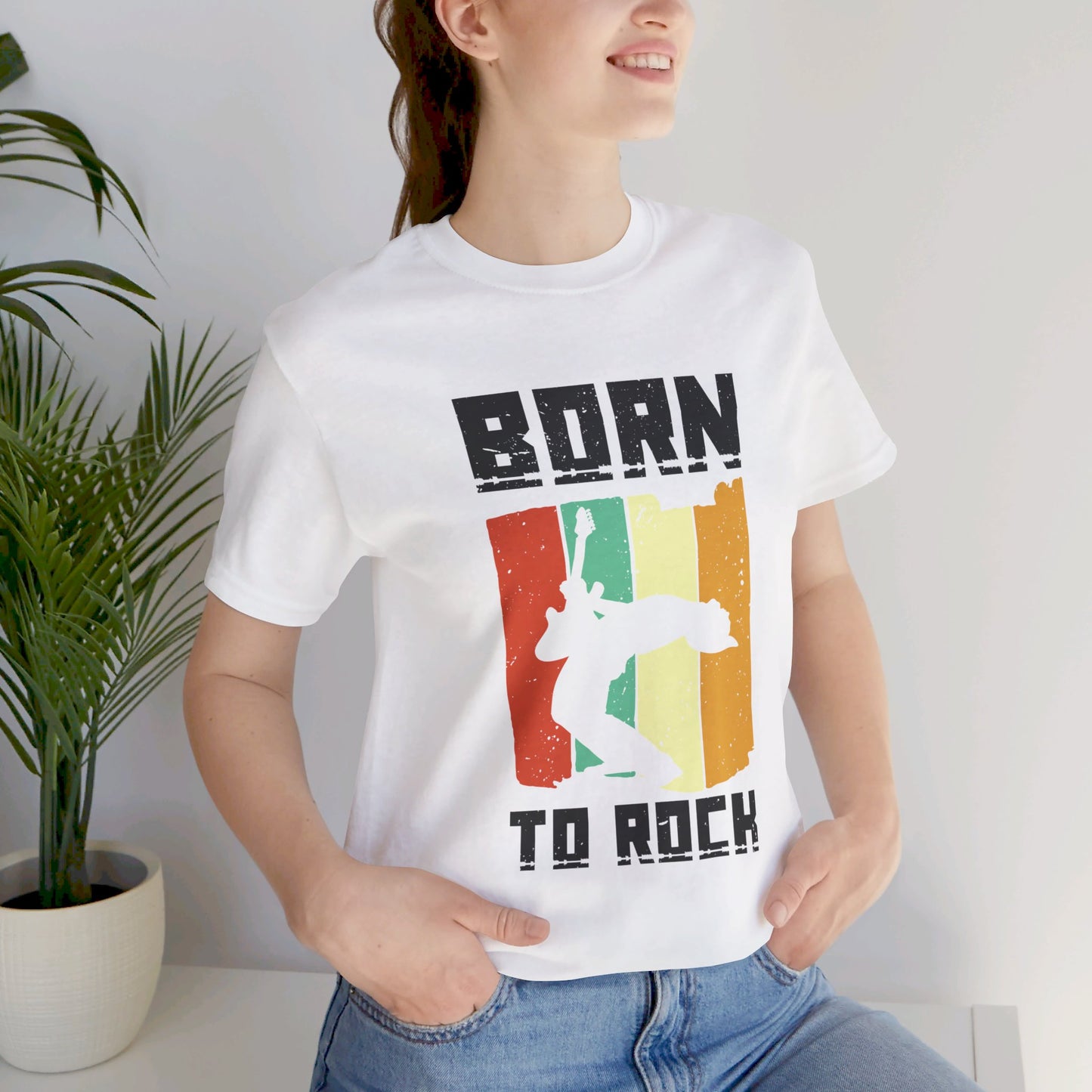 Born To Rock - Unisex Jersey Short Sleeve Tee