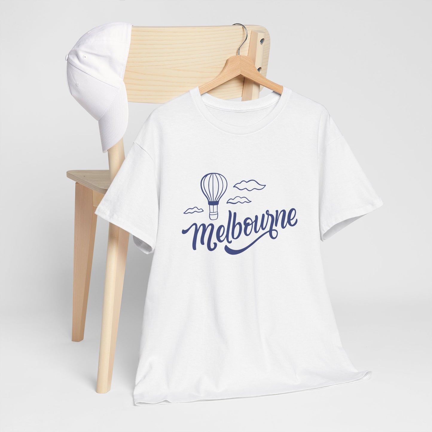 Melbourne Hot Air Balloon Unisex Heavy Cotton Tee - 12142