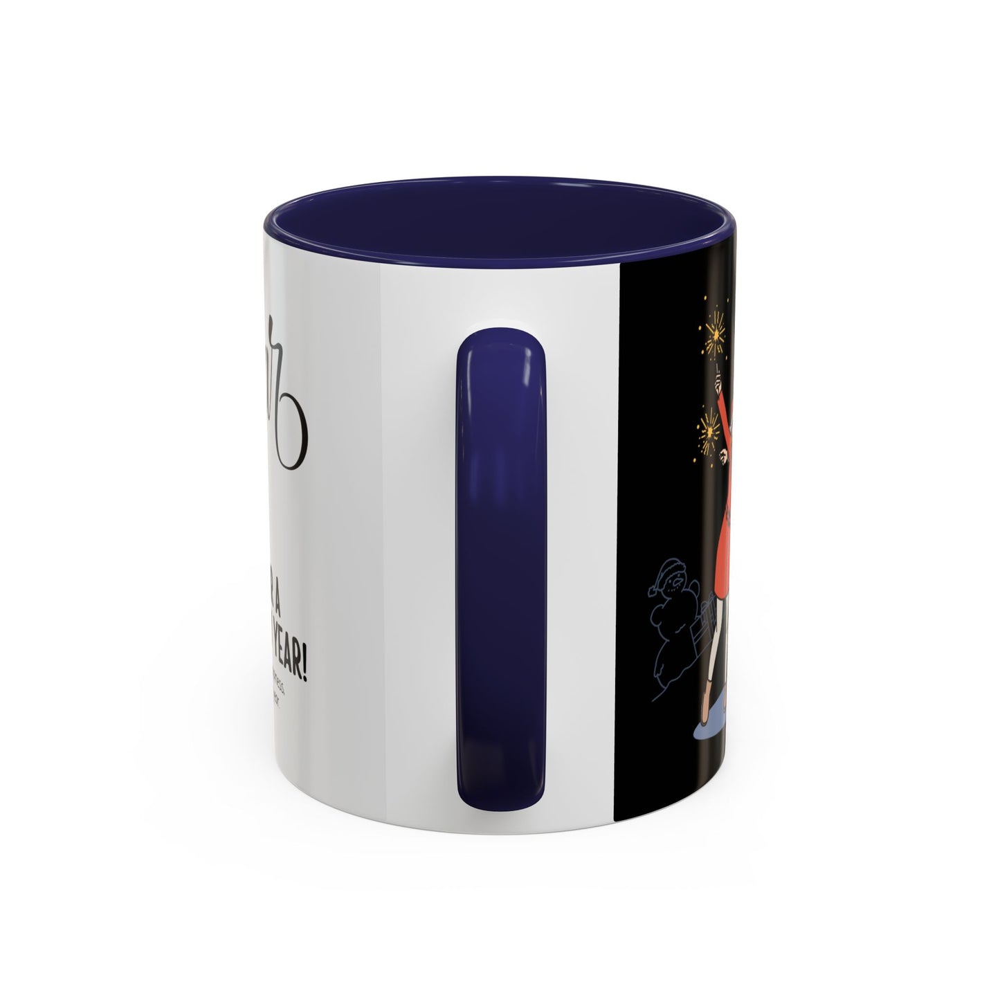 Happy New Year - Accent Coffee Mug (11, 15oz) - 10891