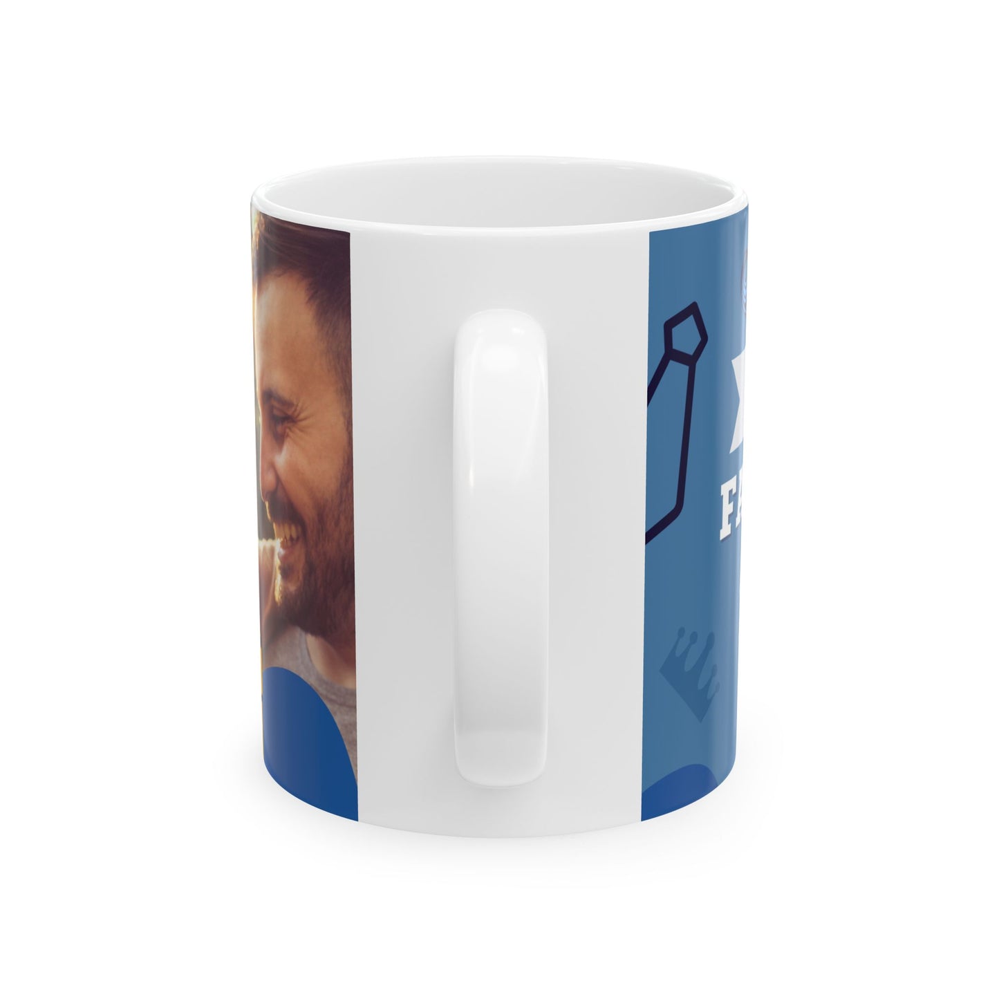 Personalized Father's Day Ceramic Mug - Custom Photo Gift for Dad, Unique Coffee Cup, Special Occasion Present, Gift for Him - 14027