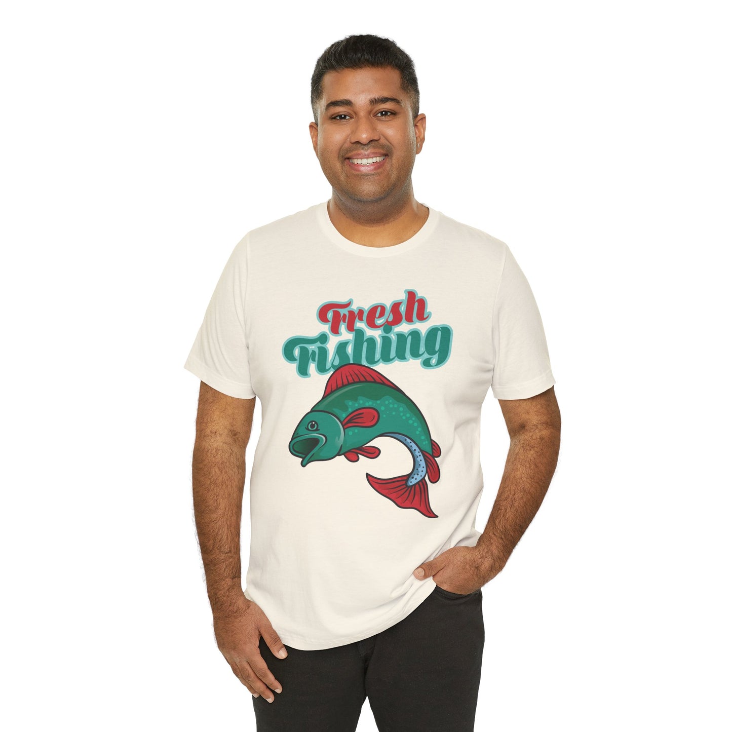 Fishing:  Fresh Fishing - Unisex Jersey Short Sleeve Tee - 13935