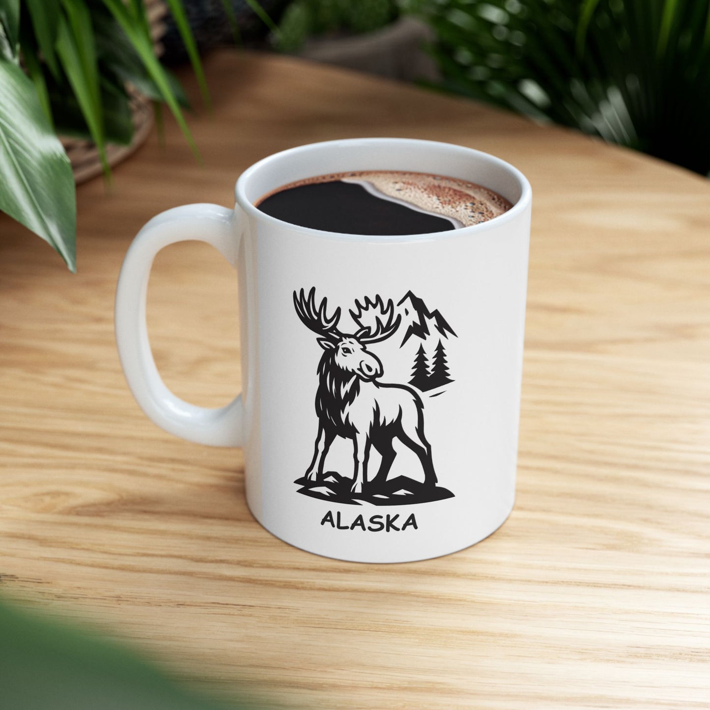 "Alaska: Come for the wildlife, stay for the cold weather." Ceramic Mug - 12999