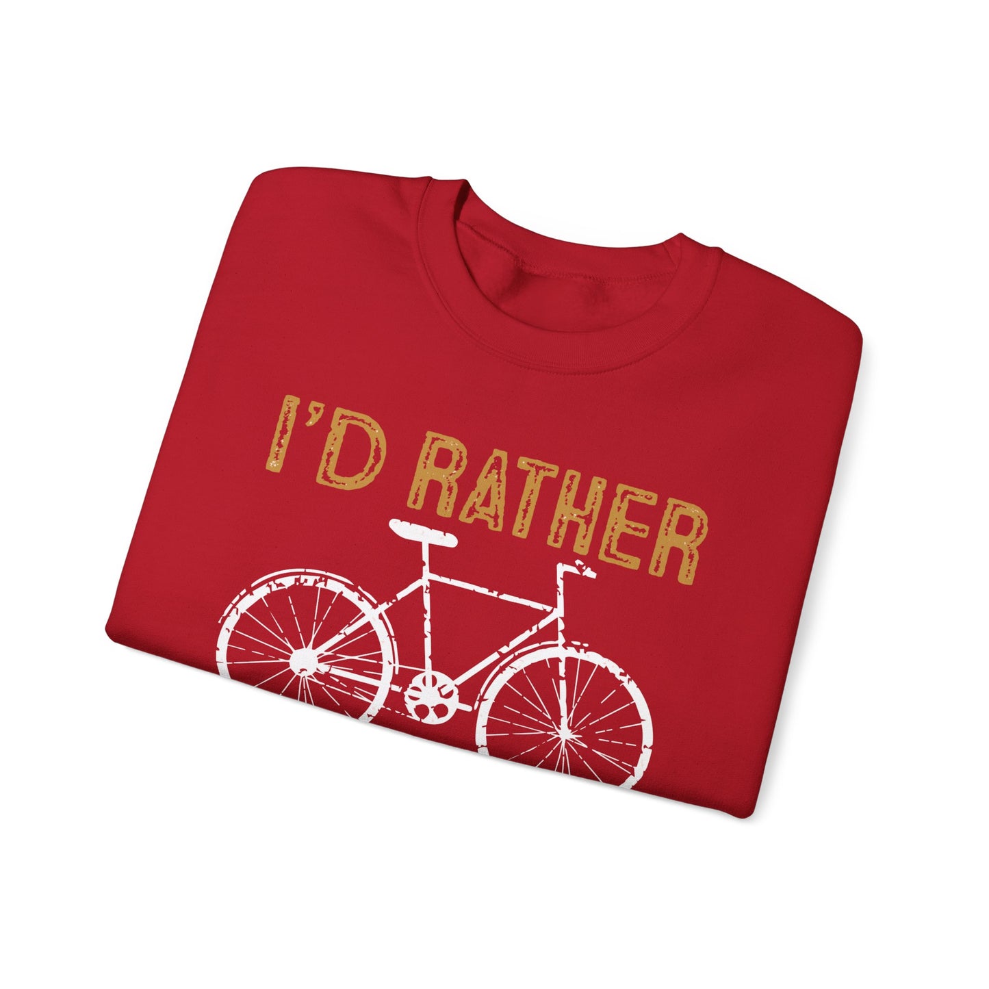 I'd Rather Be Cycling - Unisex Heavy Blend™ Crewneck Sweatshirt