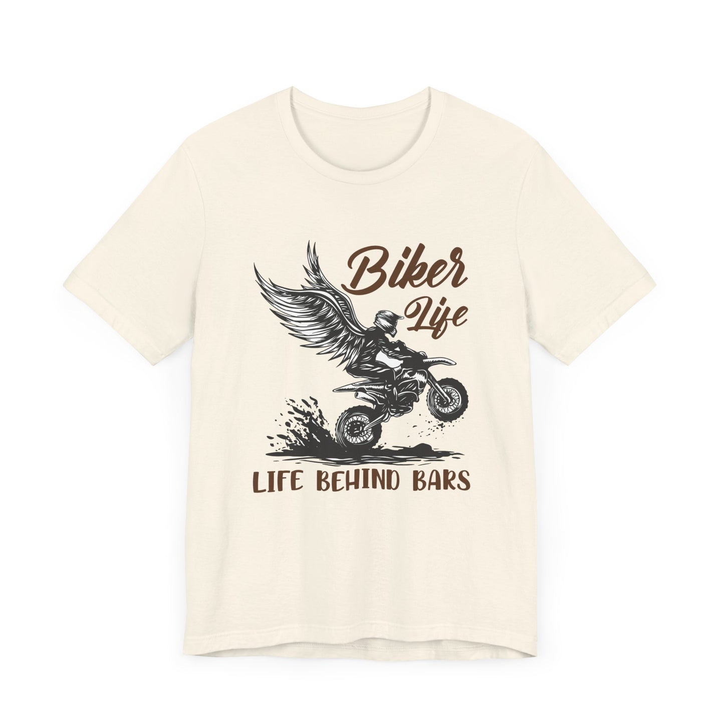 Biker Life, Life Behind Bars - Unisex Jersey Short Sleeve Tee