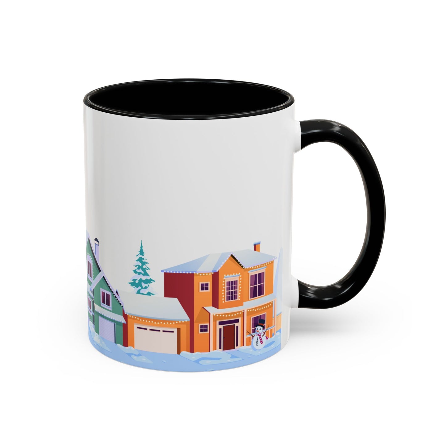 Winter Houses - Accent Coffee Mug (11, 15oz) - 10441