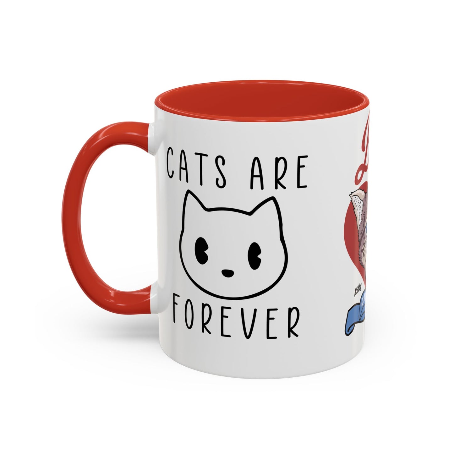 Best Ever Cat Mama - Accent Coffee Mug (11, 15oz)